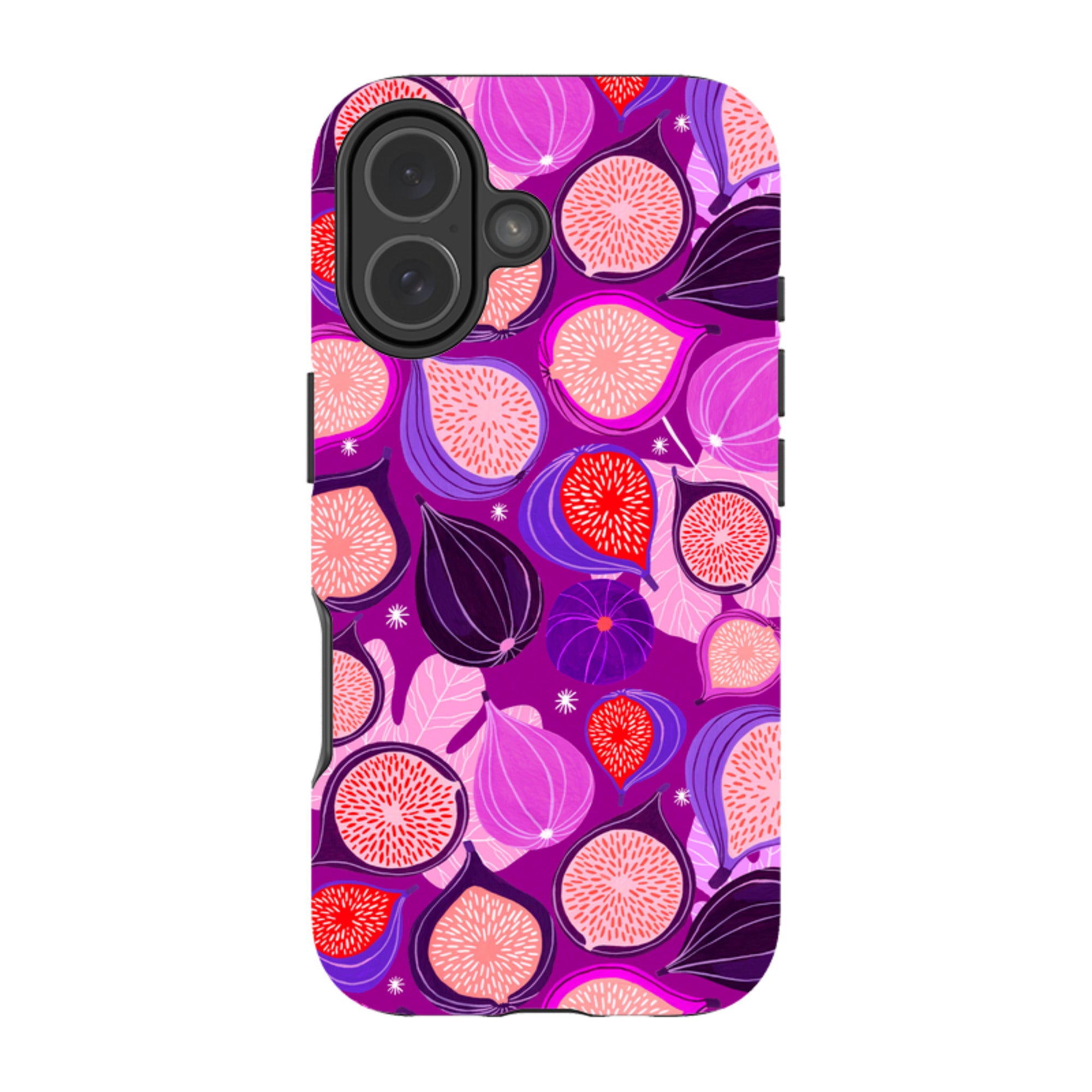 iPhone Tough Case - Ficolino Purple Pattern By Madalina Andronic