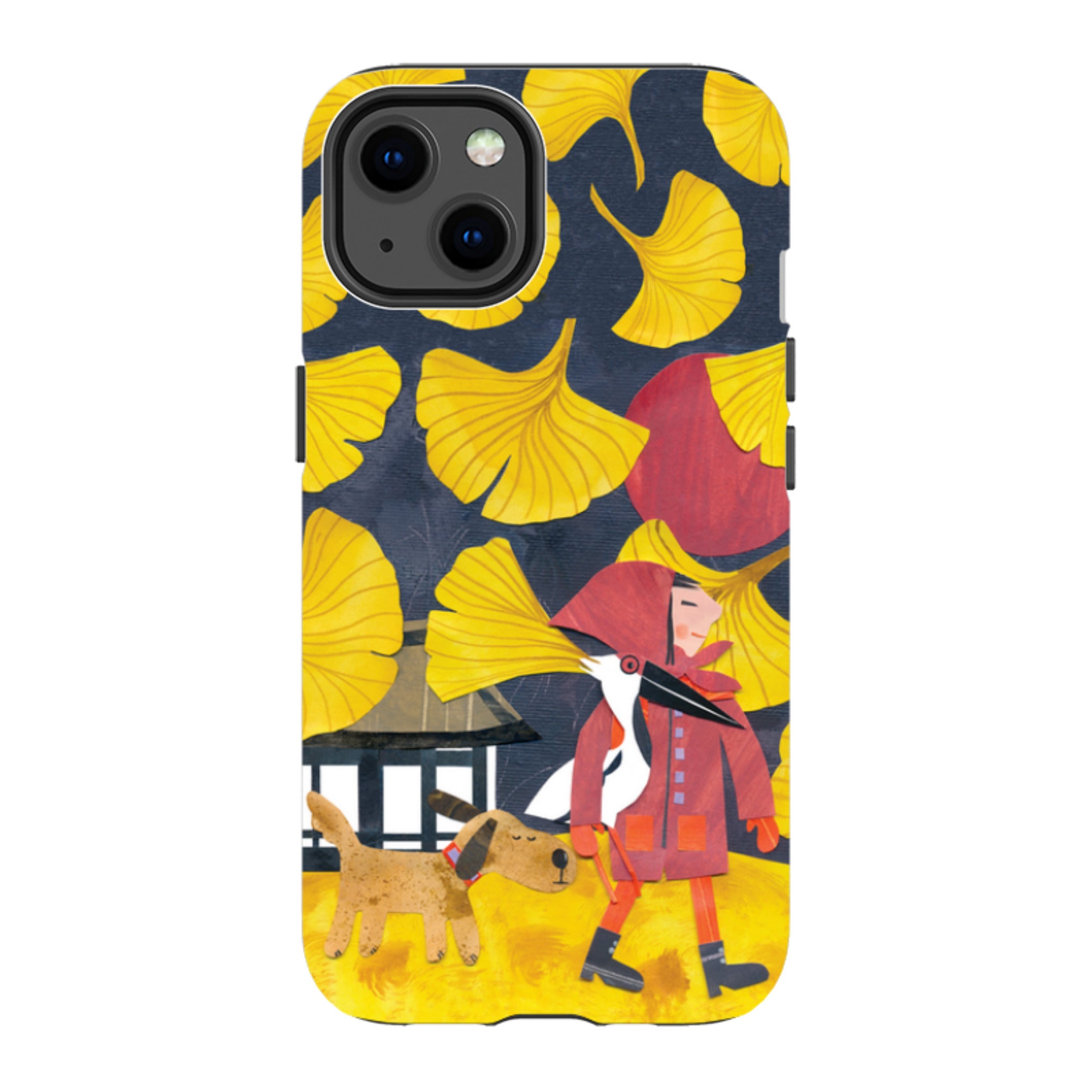 iPhone Tough Case - Ginko Leaves By Tracey English