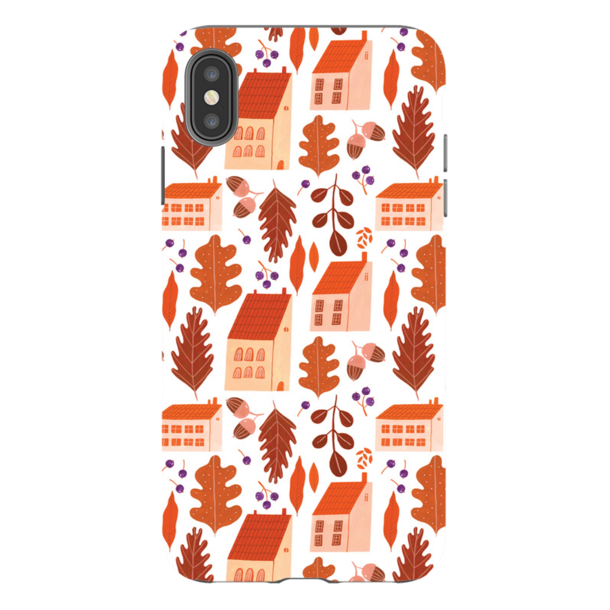 iPhone Tough Case - Autumn Pattern By Madalina Andronic