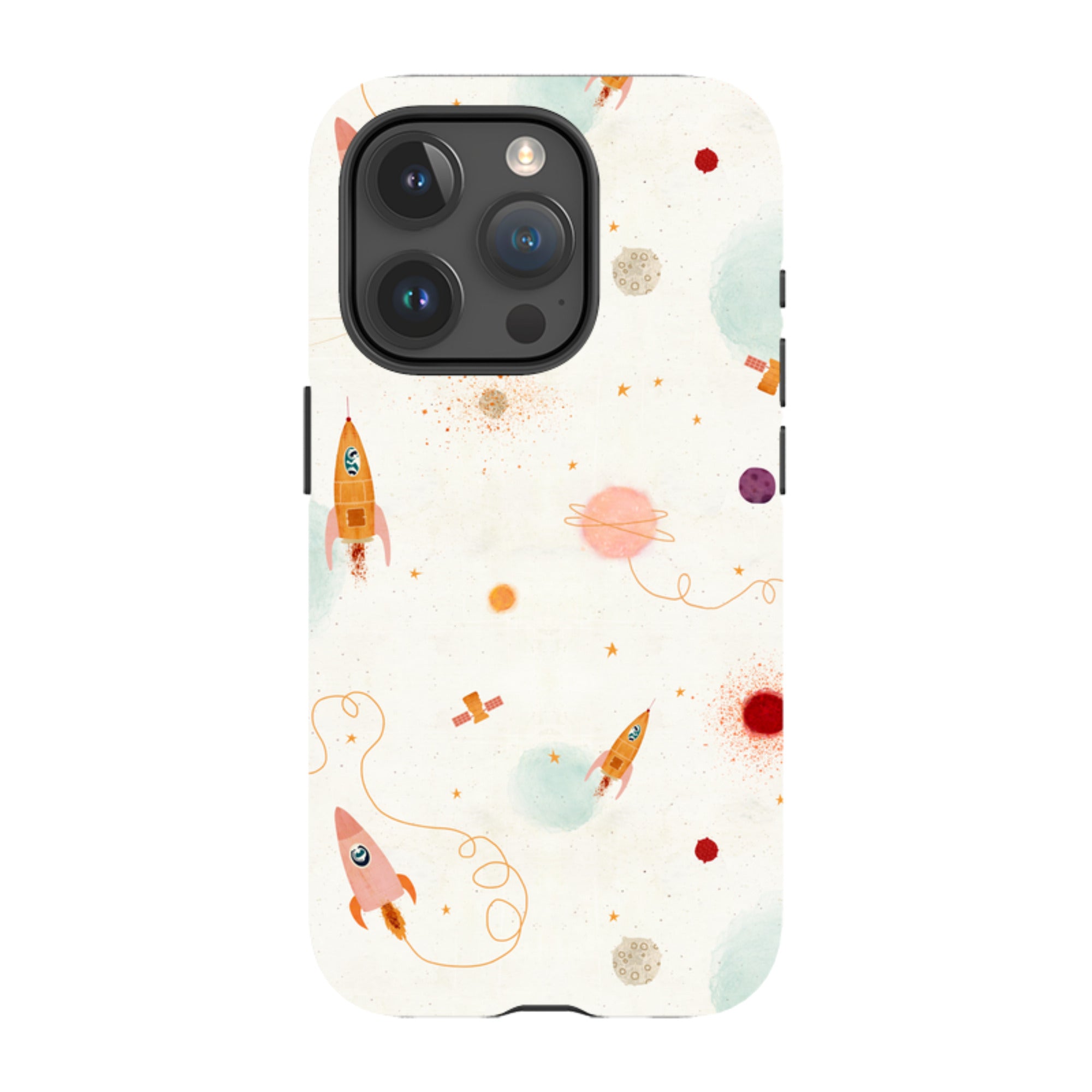 iPhone Tough Case - Rockets Cream By Katherine Quinn