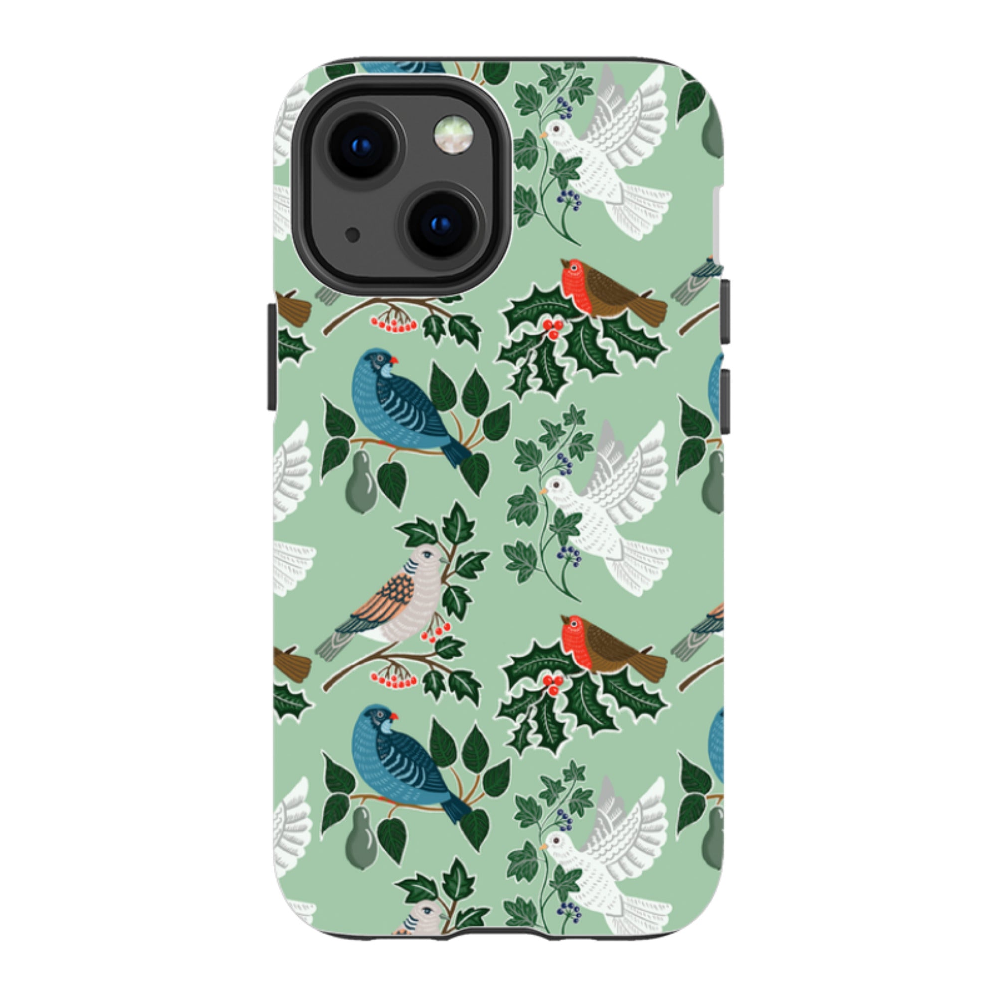 iPhone Tough Case - Winter Birds-1 By kate Heiss