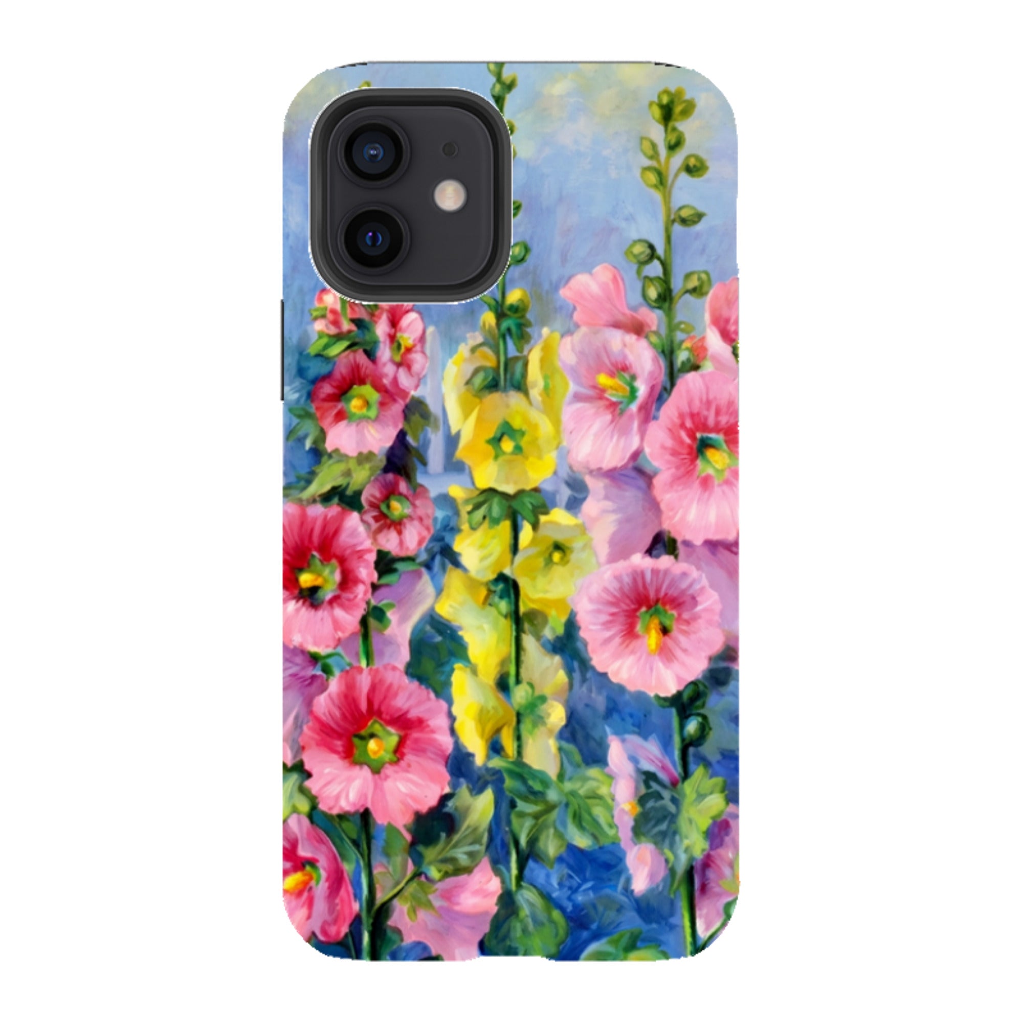 iPhone Tough Case - Hollyhock Garden