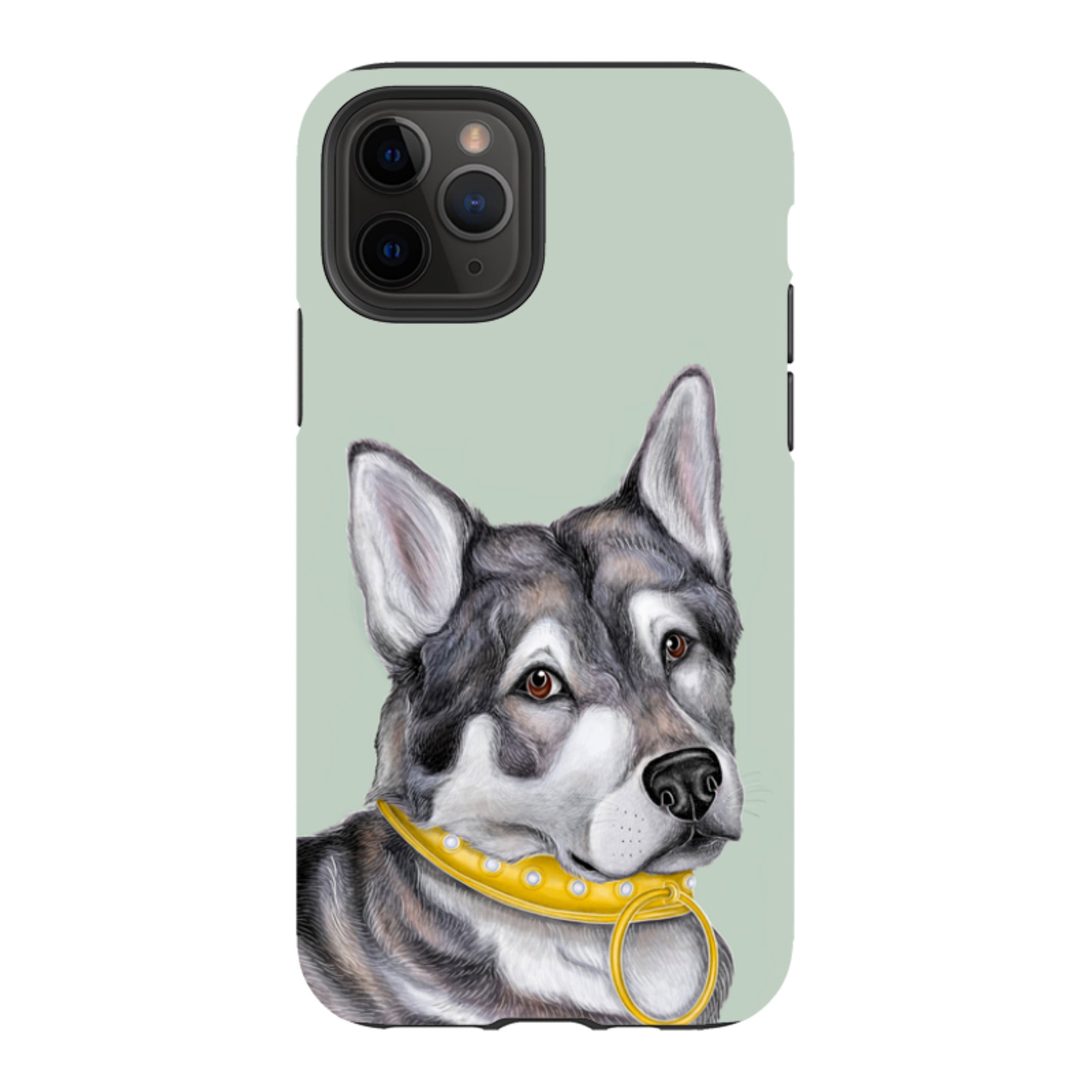 iPhone Tough Case - Huskey By Catherine Rowe