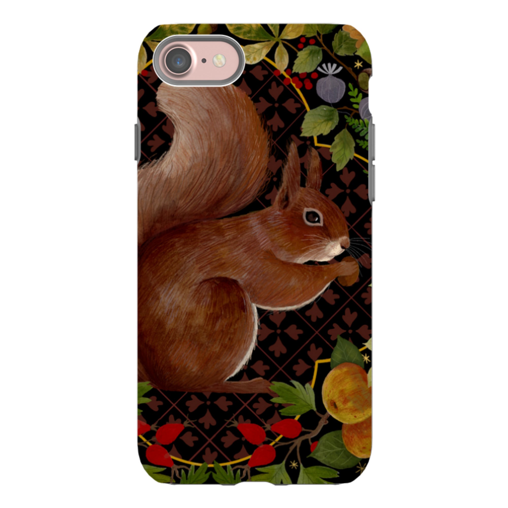iPhone Tough Case - Squirrel Border By Bex Parkin