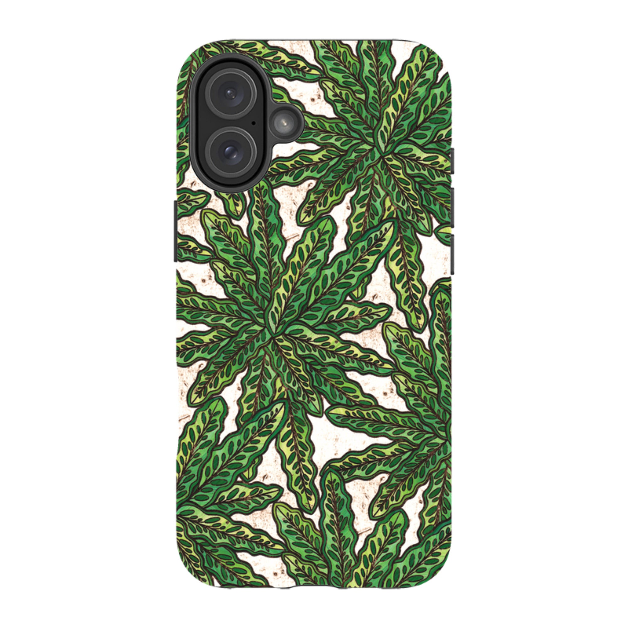 iPhone MagSafe Tough Case - Green Floral By Amelia Bowman