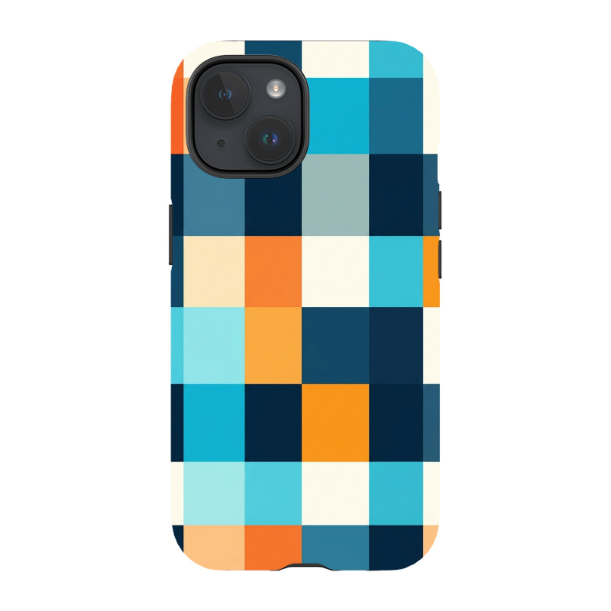 iPhone Tough Case - Navy Blue & Orange