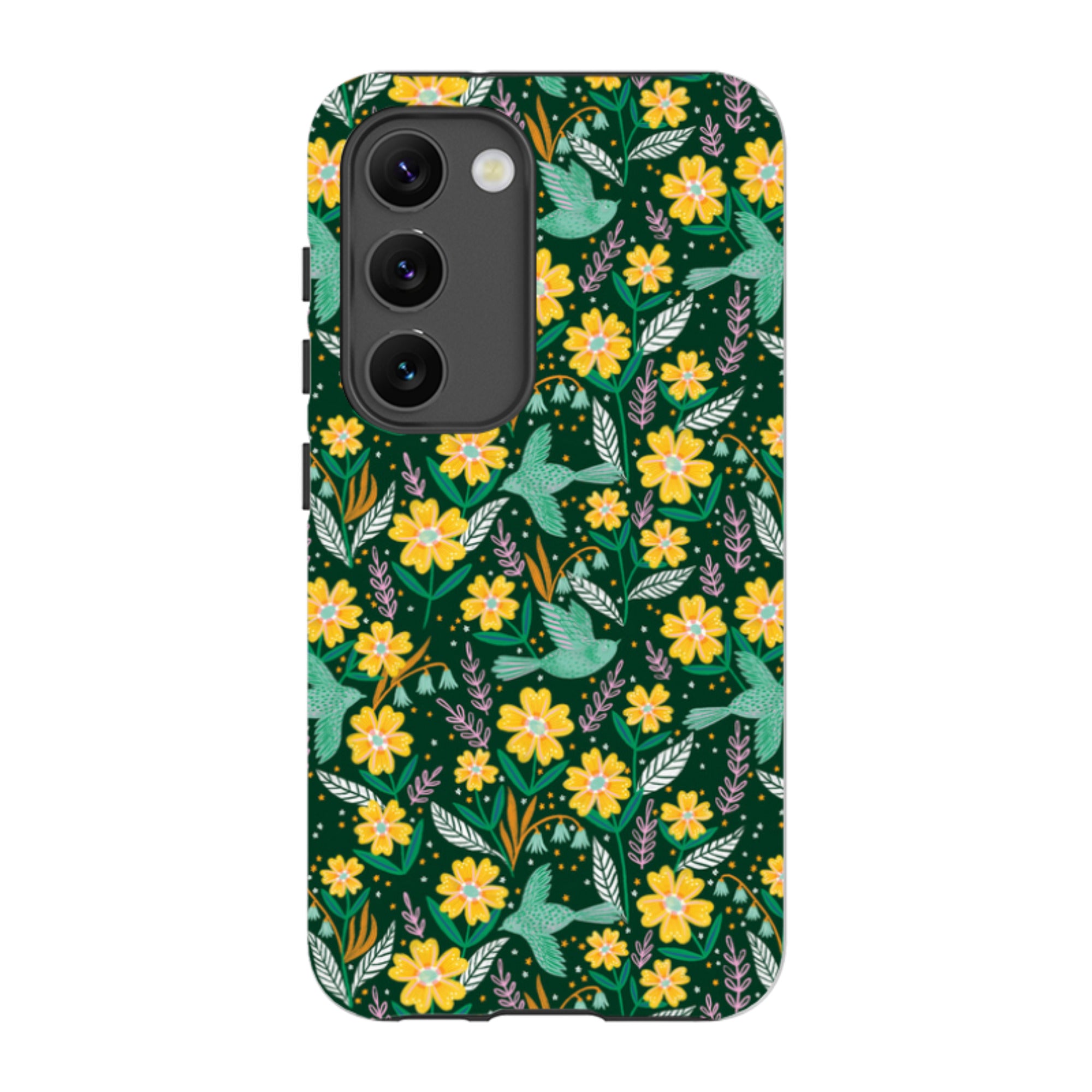 Samsung Tough Case - Sweet Birds Green By Lee Foster Wilson