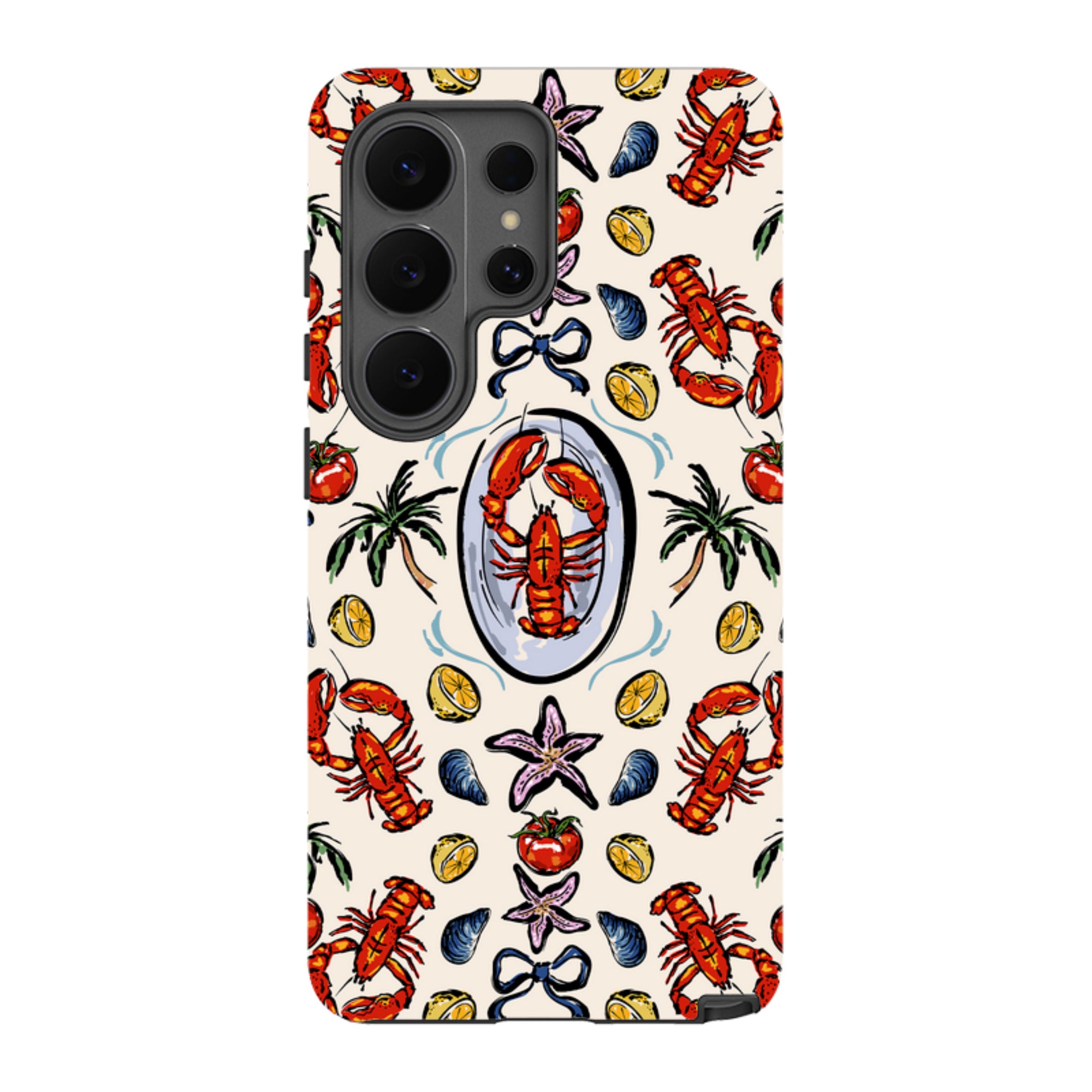 Samsung Tough Case - Seafood and palm trees