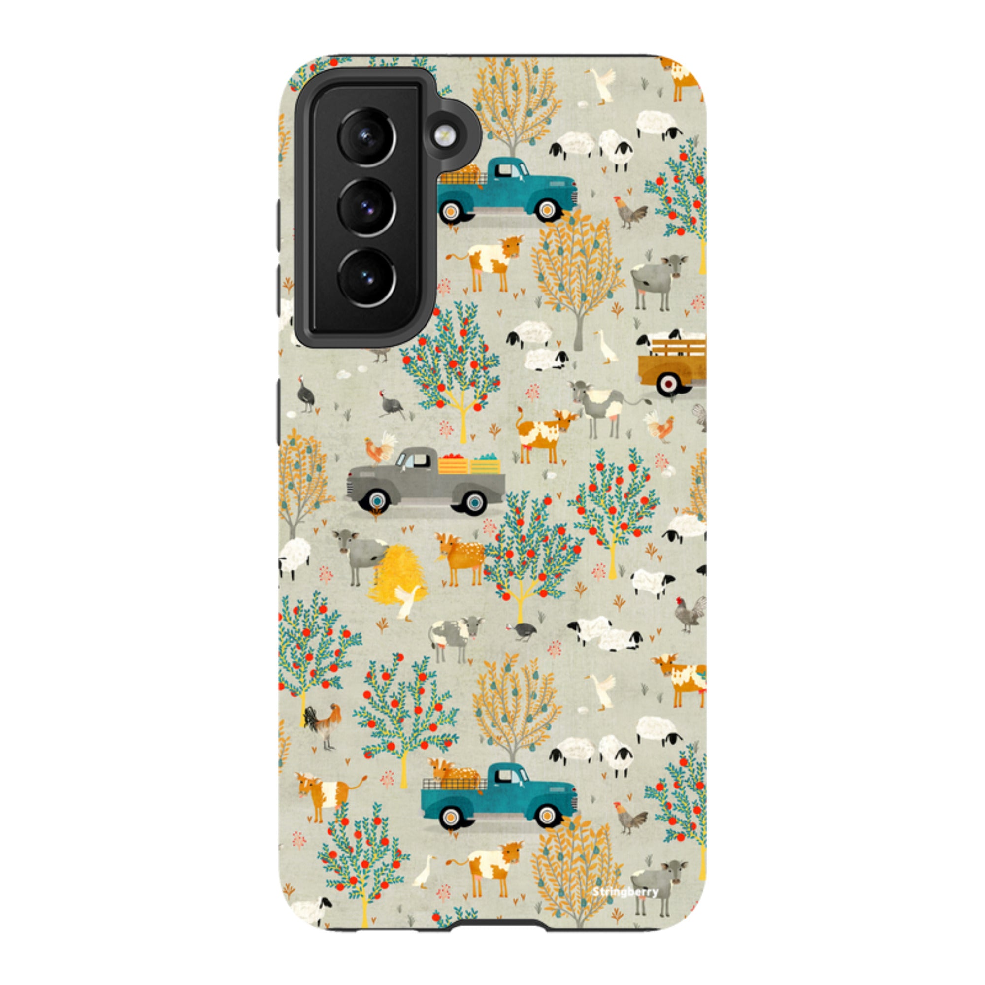 Samsung Tough Case - Farm Life Grey By Katherine Quinn