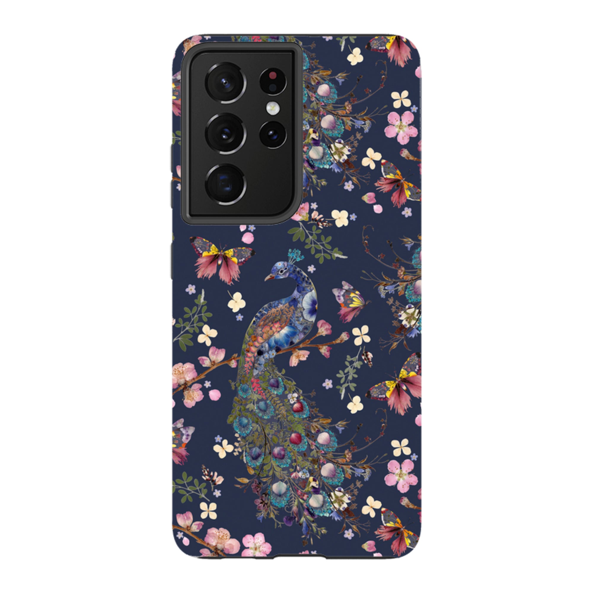 Samsung Tough Case - Peacock and Cherry Blossoms Iris By Helen Ahpornsiri