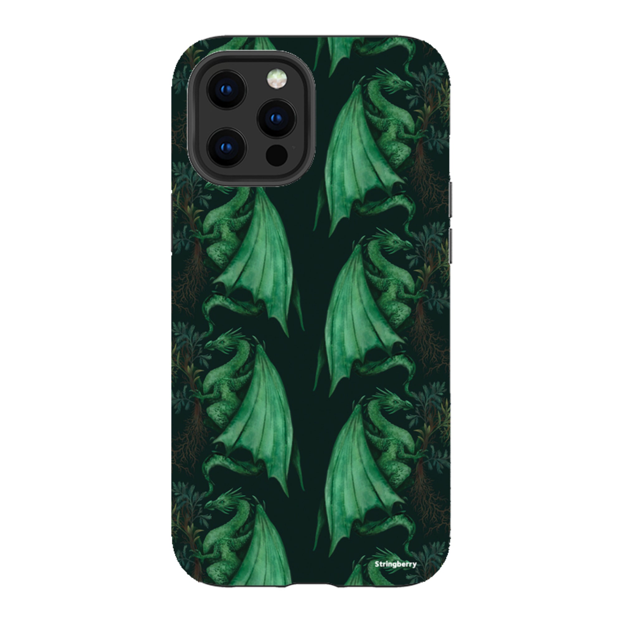 iPhone Tough Case - Arbor Dragon Pattern By Anna Stead