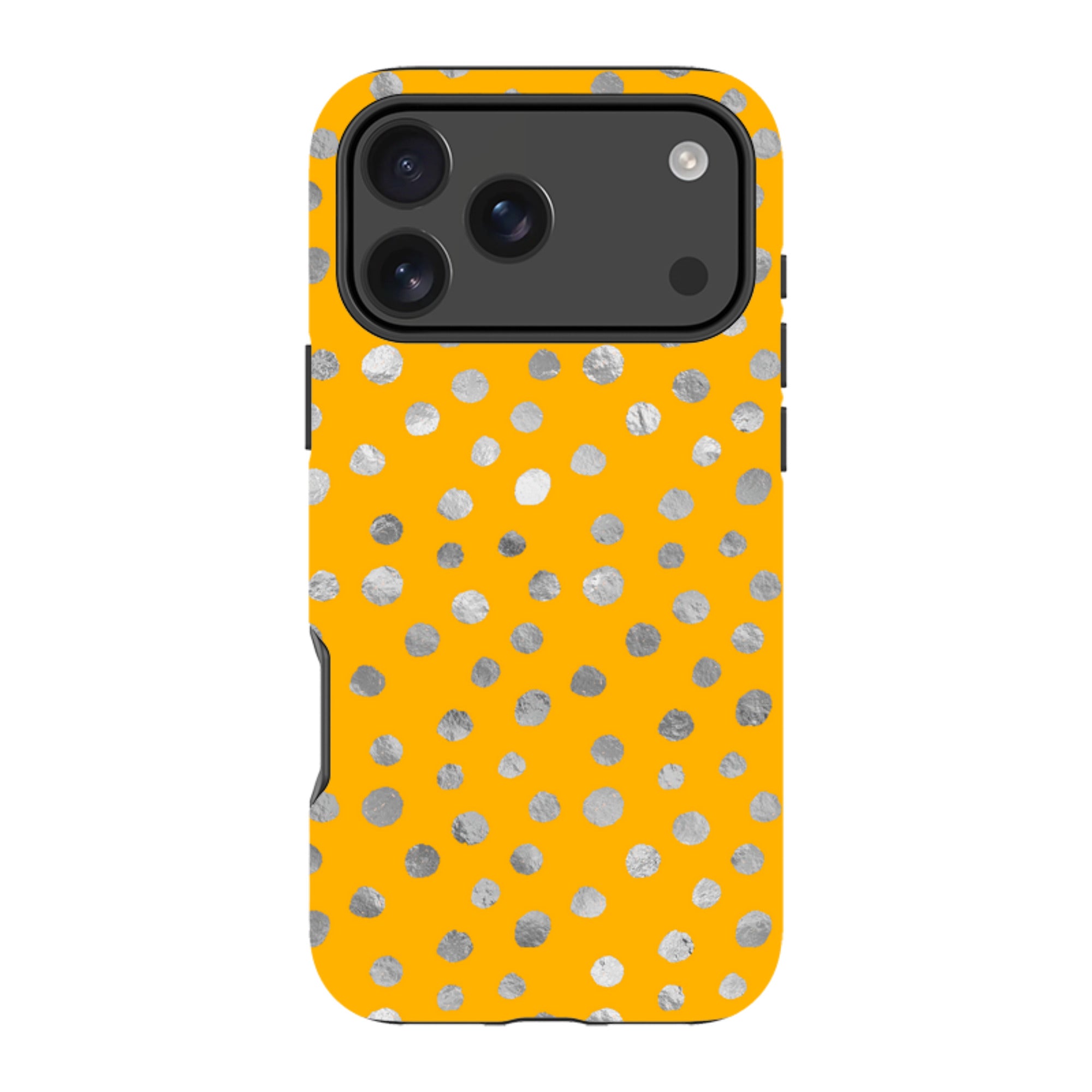 iPhone MagSafe Tough Case -  Honey and Silver Dots