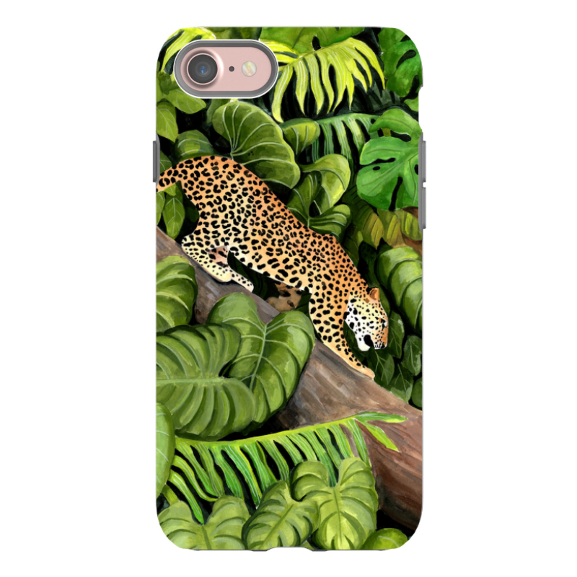 iPhone Tough Case - Leopard Poised By Bex Parkin