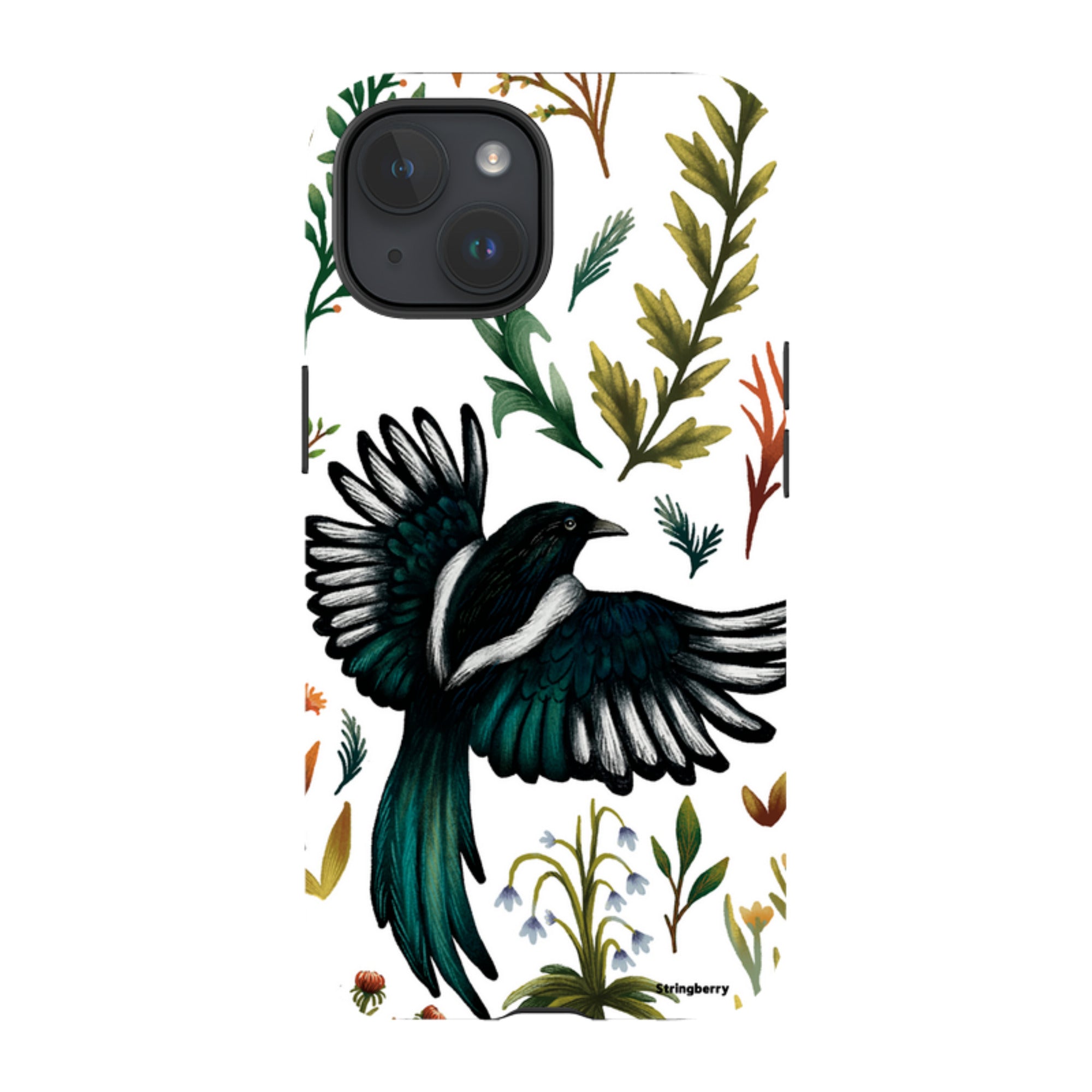 iPhone MagSafe Tough Case - Magpie By Anna Stead