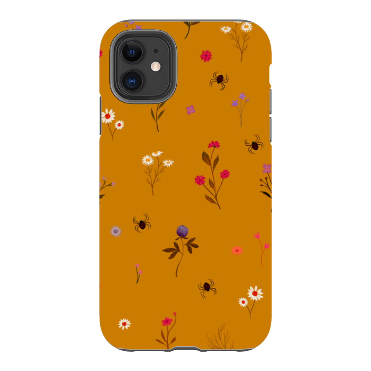 iPhone Tough Case - Florals and Spiders - Spice By Katherine Quinn