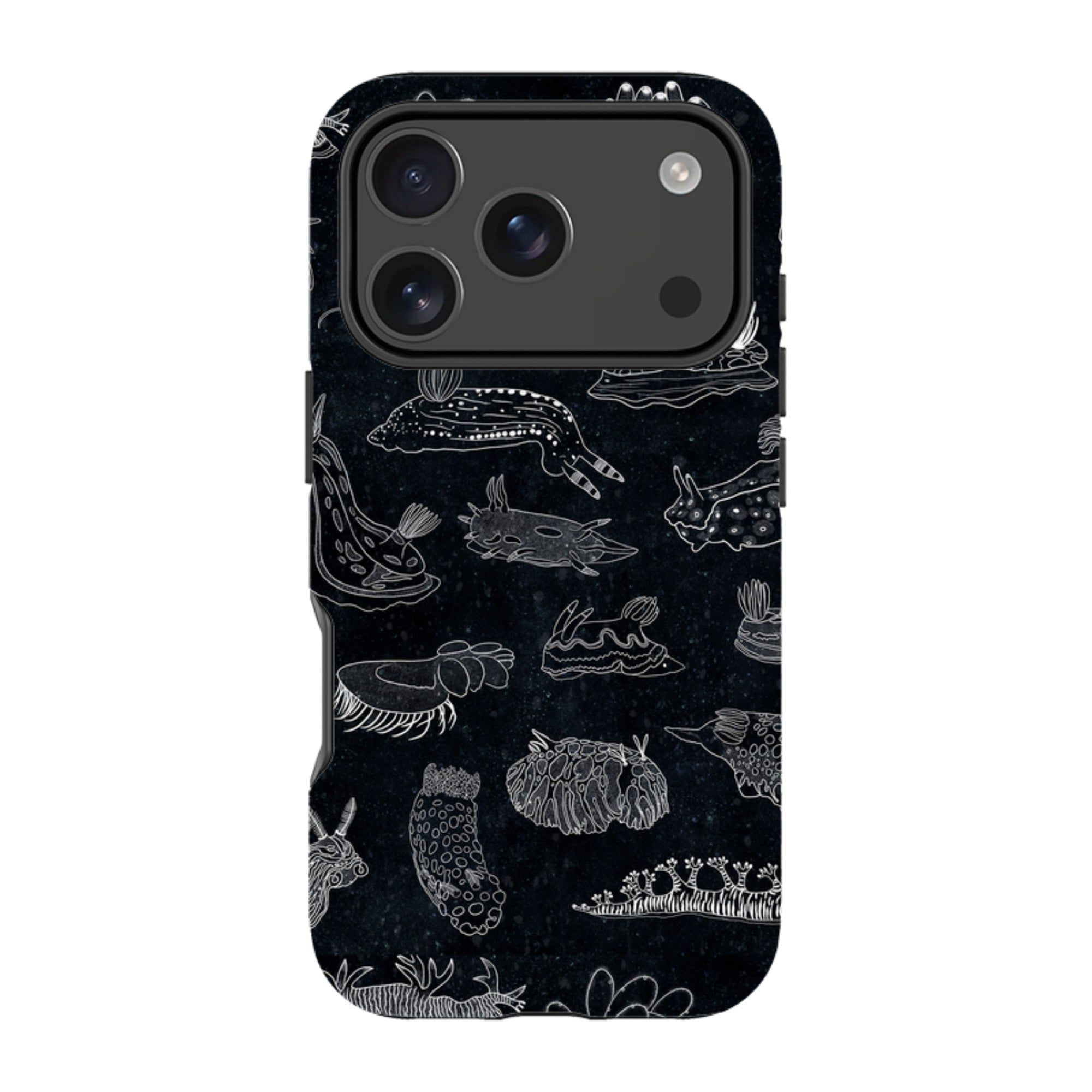 iPhone Tough Case - Nudibranch Line Drawing By Katherine Quinn