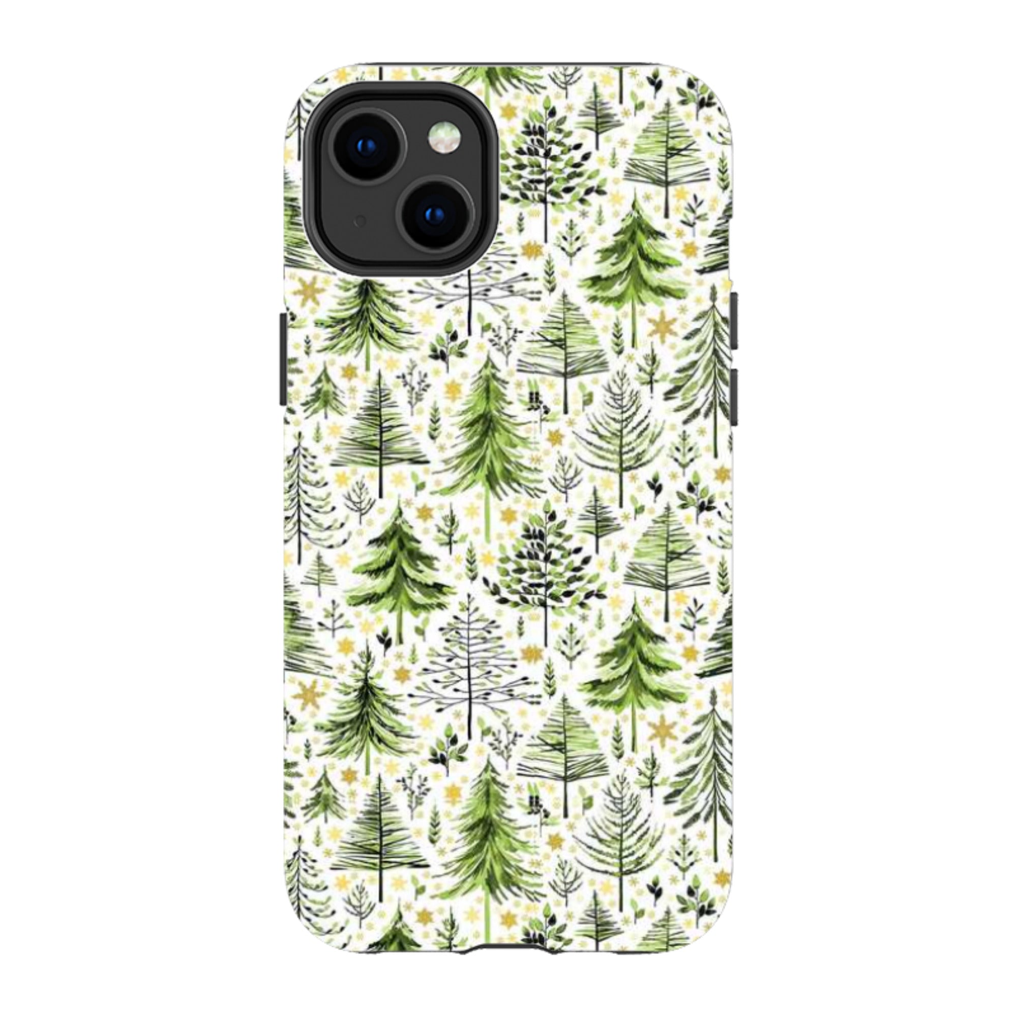 iPhone MagSafe Tough Case -  Green Xmas Trees By Elisabeth Haager