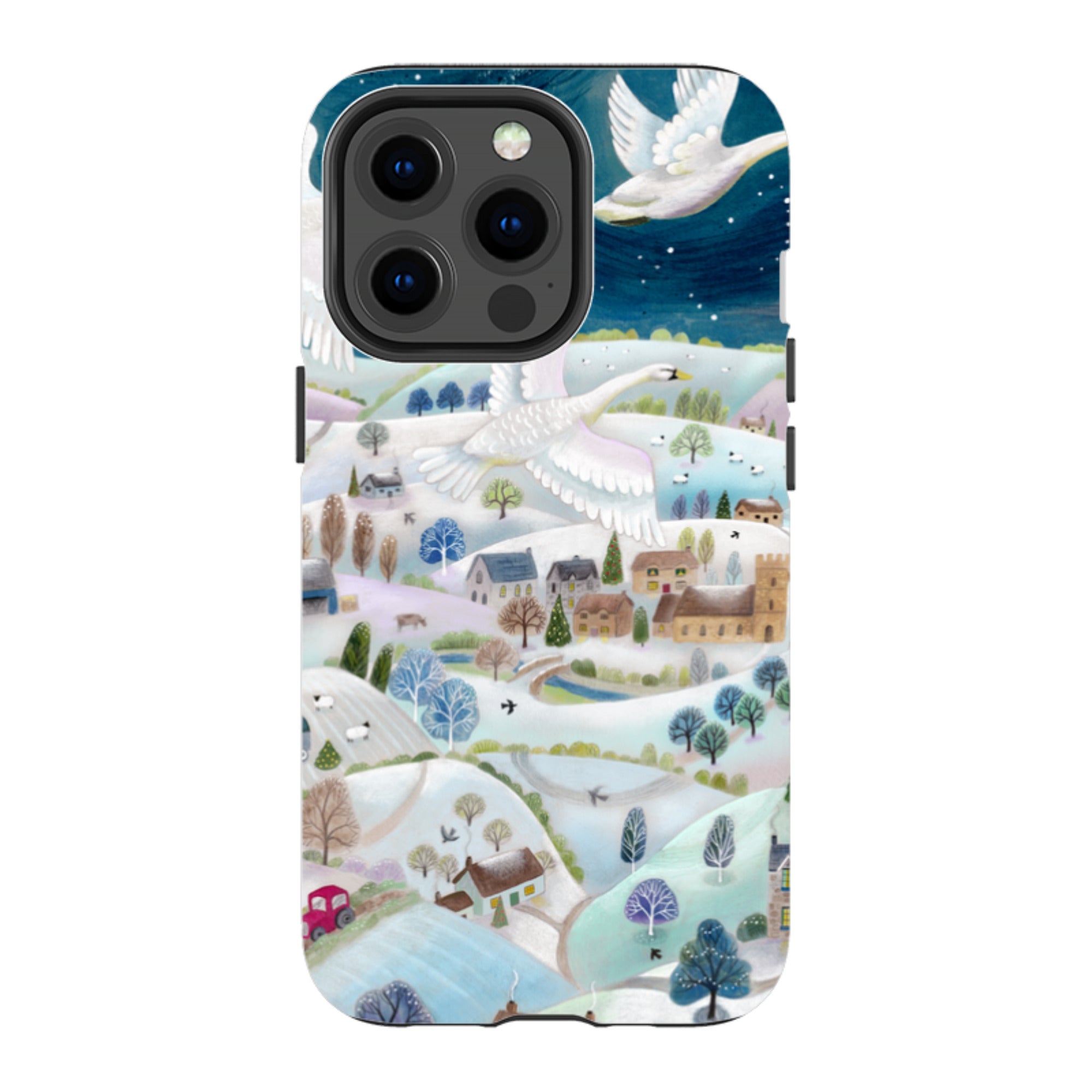 iPhone Tough Case - Winter Swans By Bex Parkin