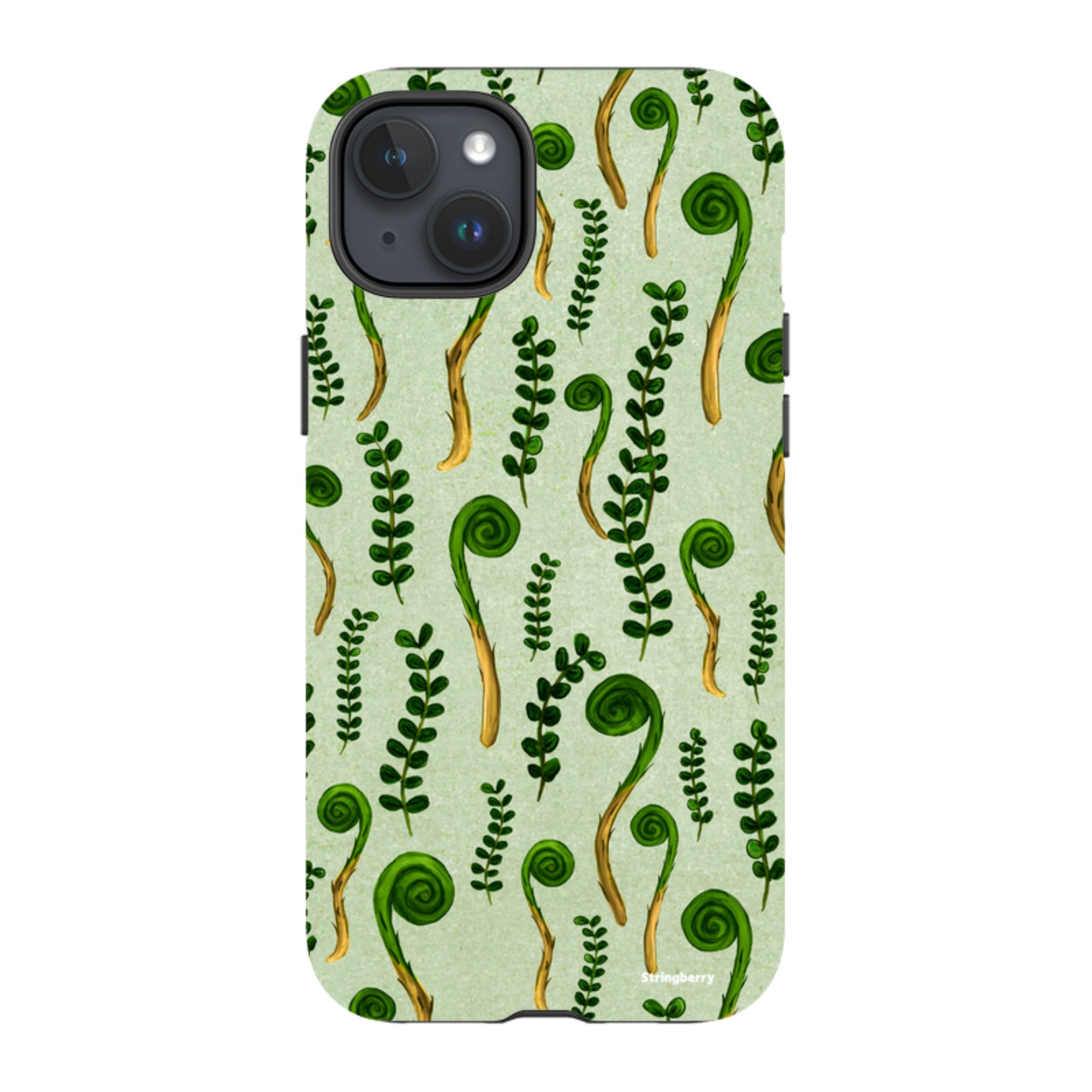 iPhone Tough Case - Fern Fronds By Katherine Quinn