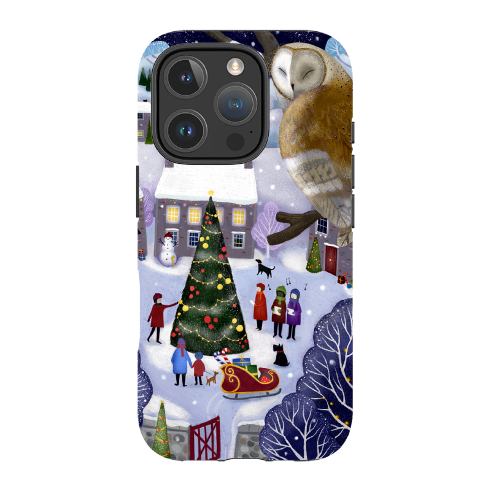 iPhone Tough Case - Advent Owl By Bex Parkin