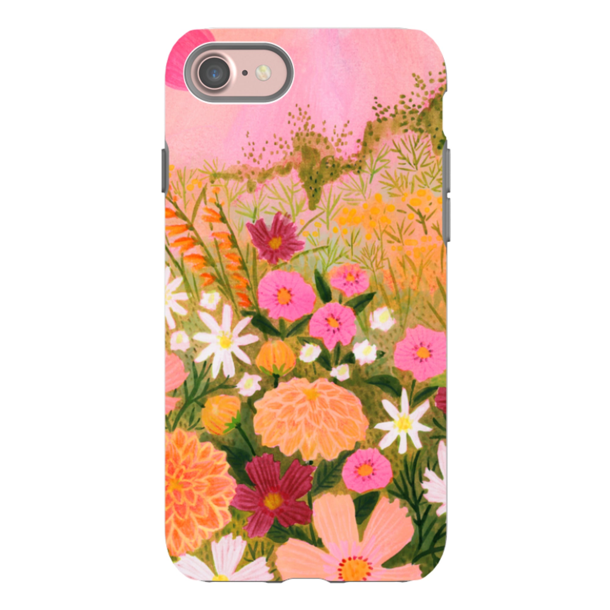 iPhone Tough Case - Flower Farm Sunset By Lee Foster Wilson