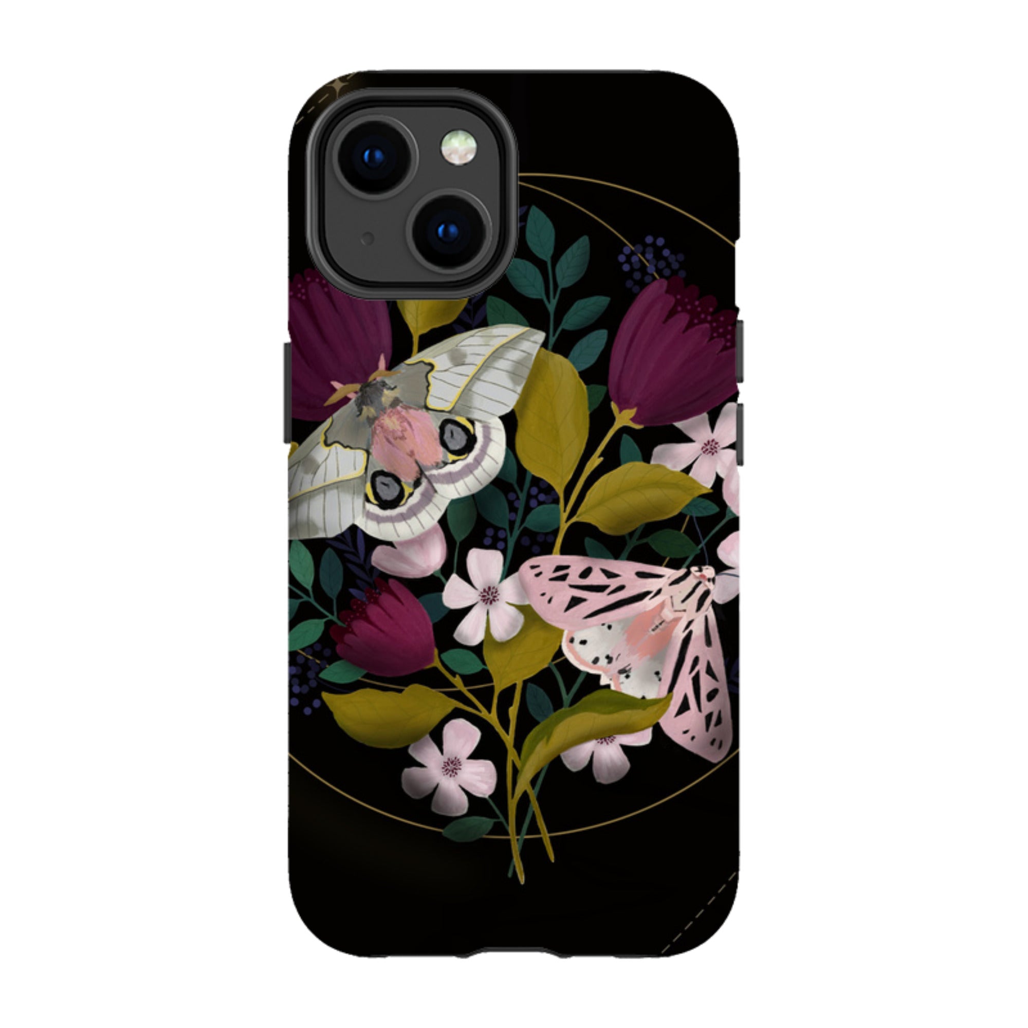 iPhone MagSafe Tough Case - Moon Moths By Bex Parkin