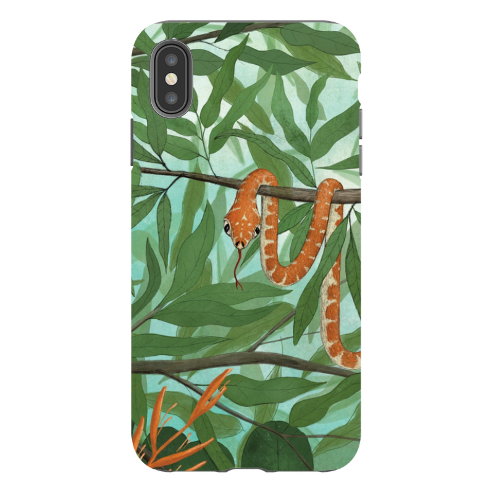 iPhone Tough Case - Snake By Maja Lindberg