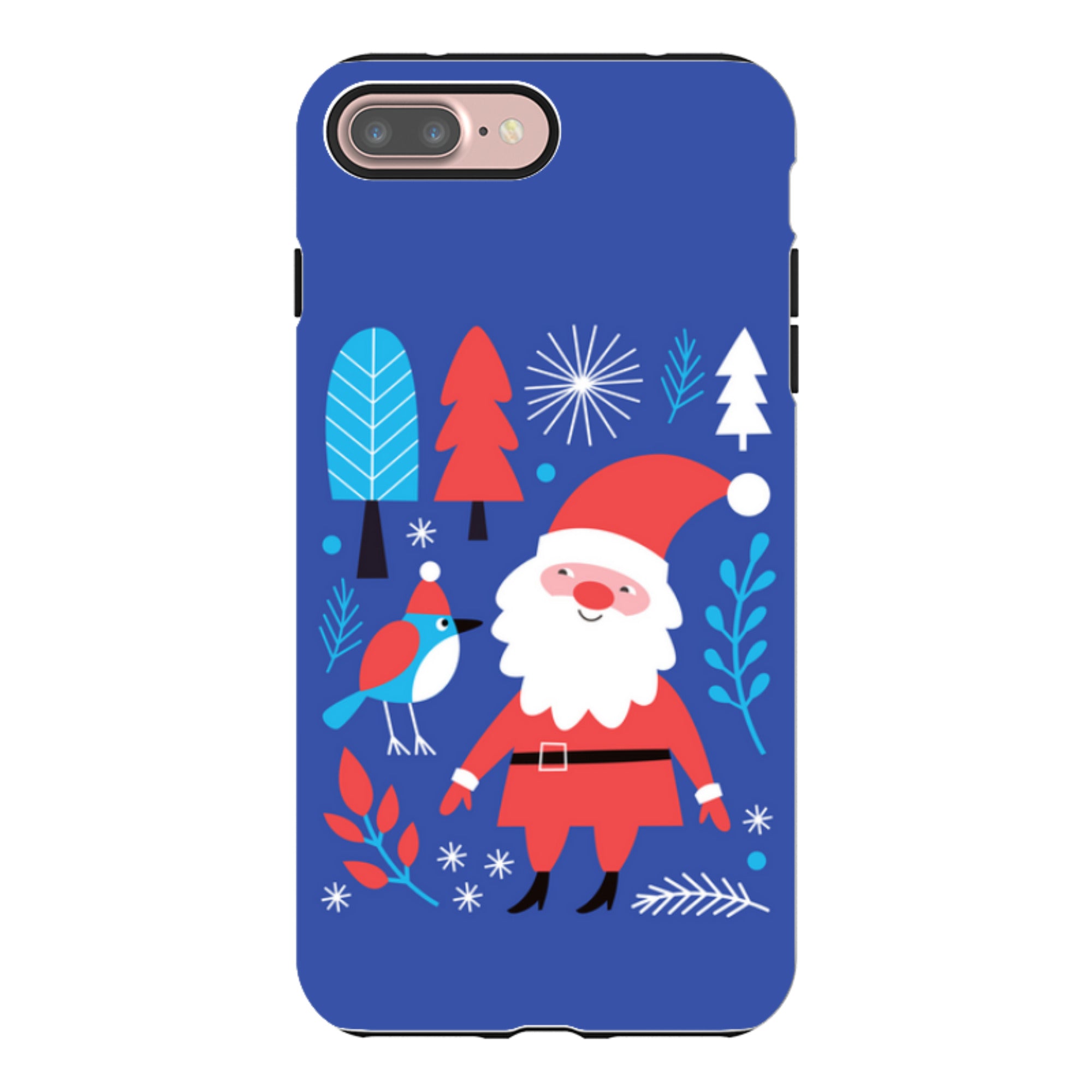 iPhone Tough Case - Santa And Bird
