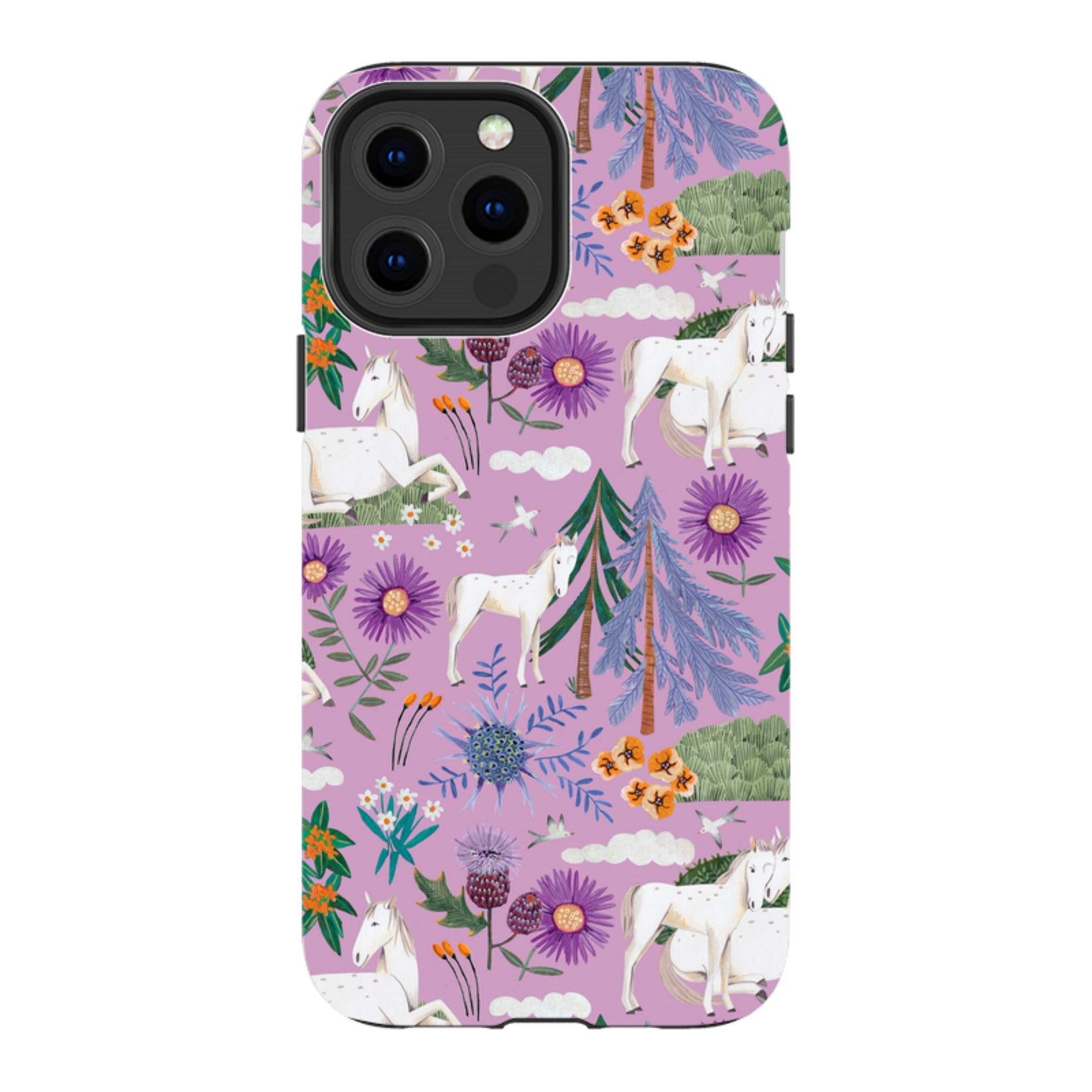 iPhone MagSafe Tough Case -  Horse Pattern II By Caroline Bonne Muller