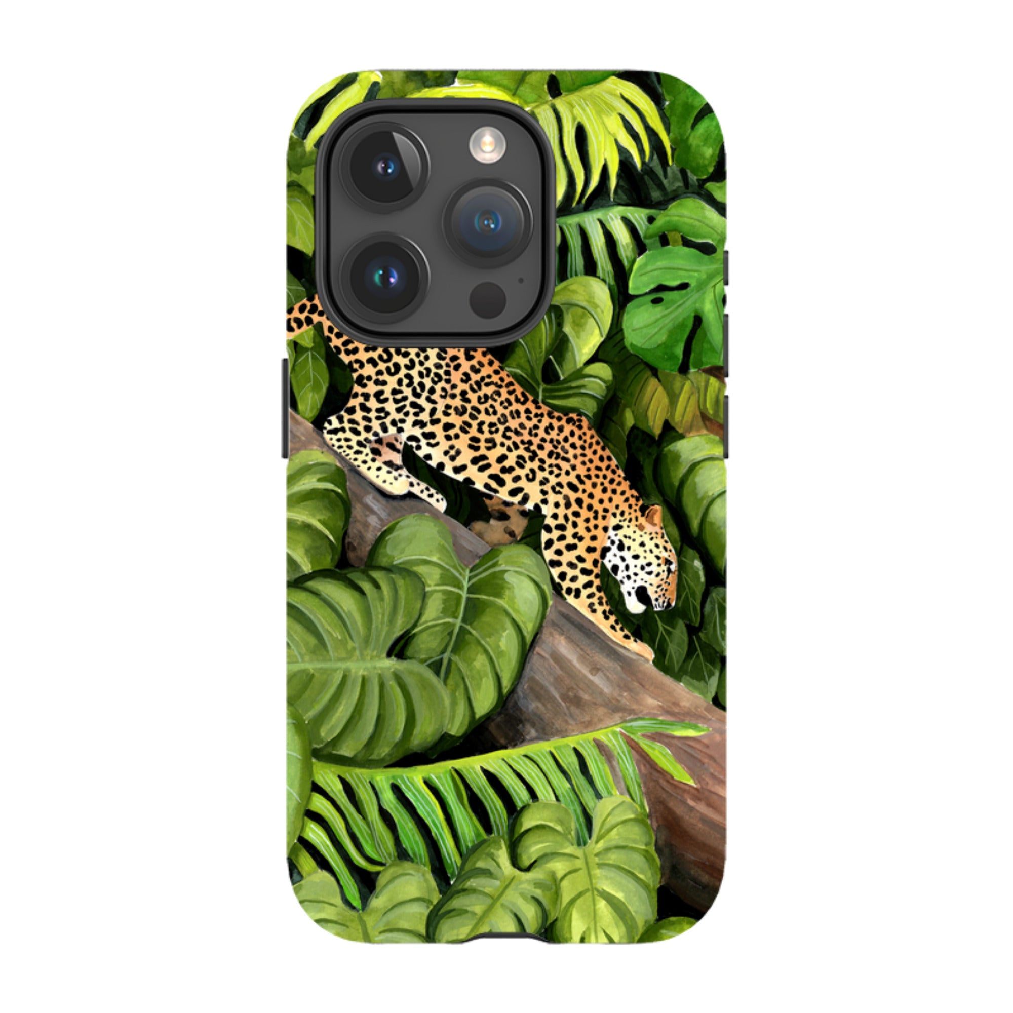 iPhone Tough Case - Leopard Poised By Bex Parkin