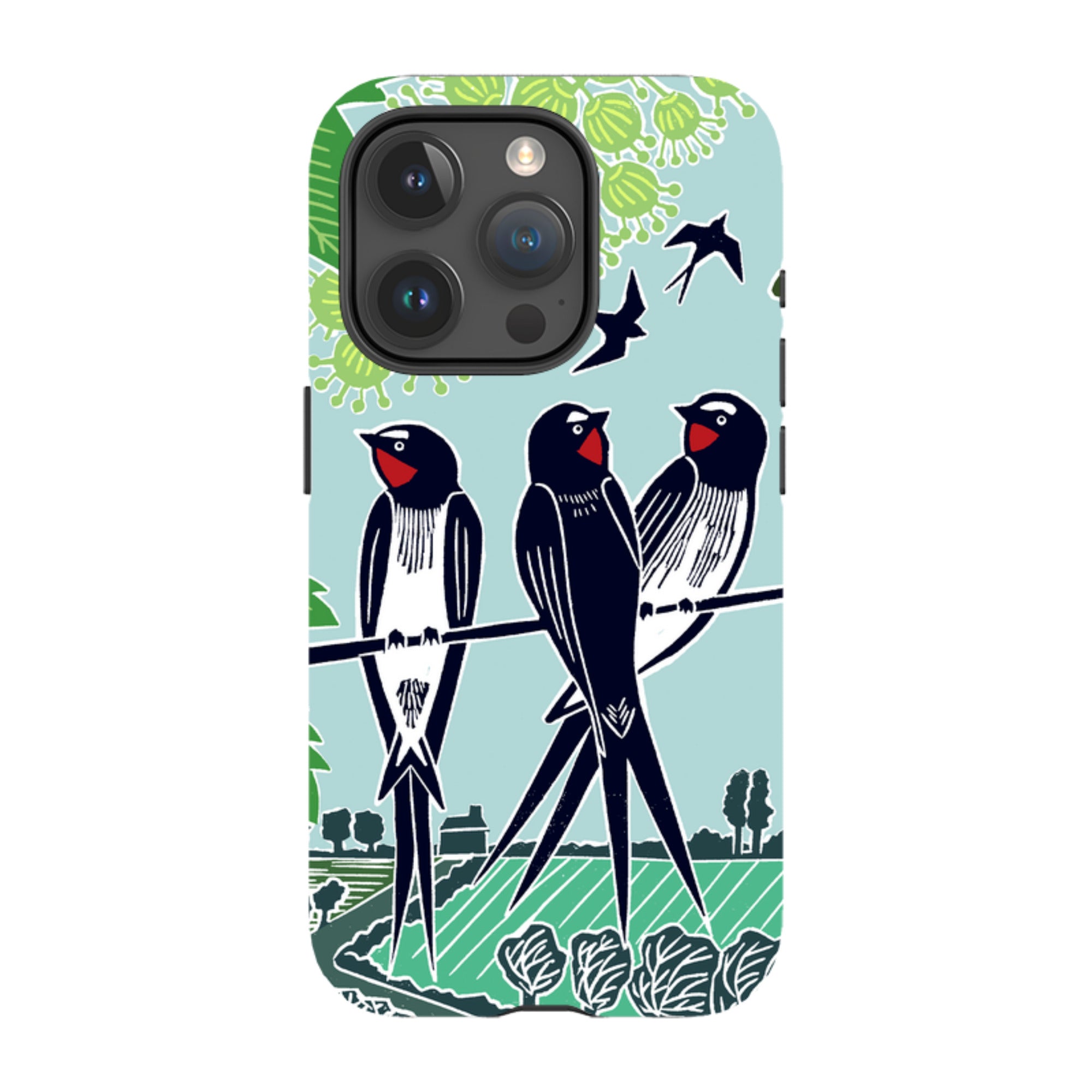 iPhone Tough Case - Swallows By Kate Heiss