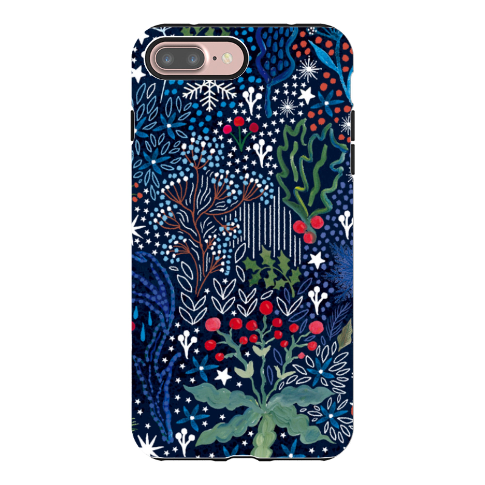 iPhone Tough Case - Winter Flowers I By Emma Frances Grant