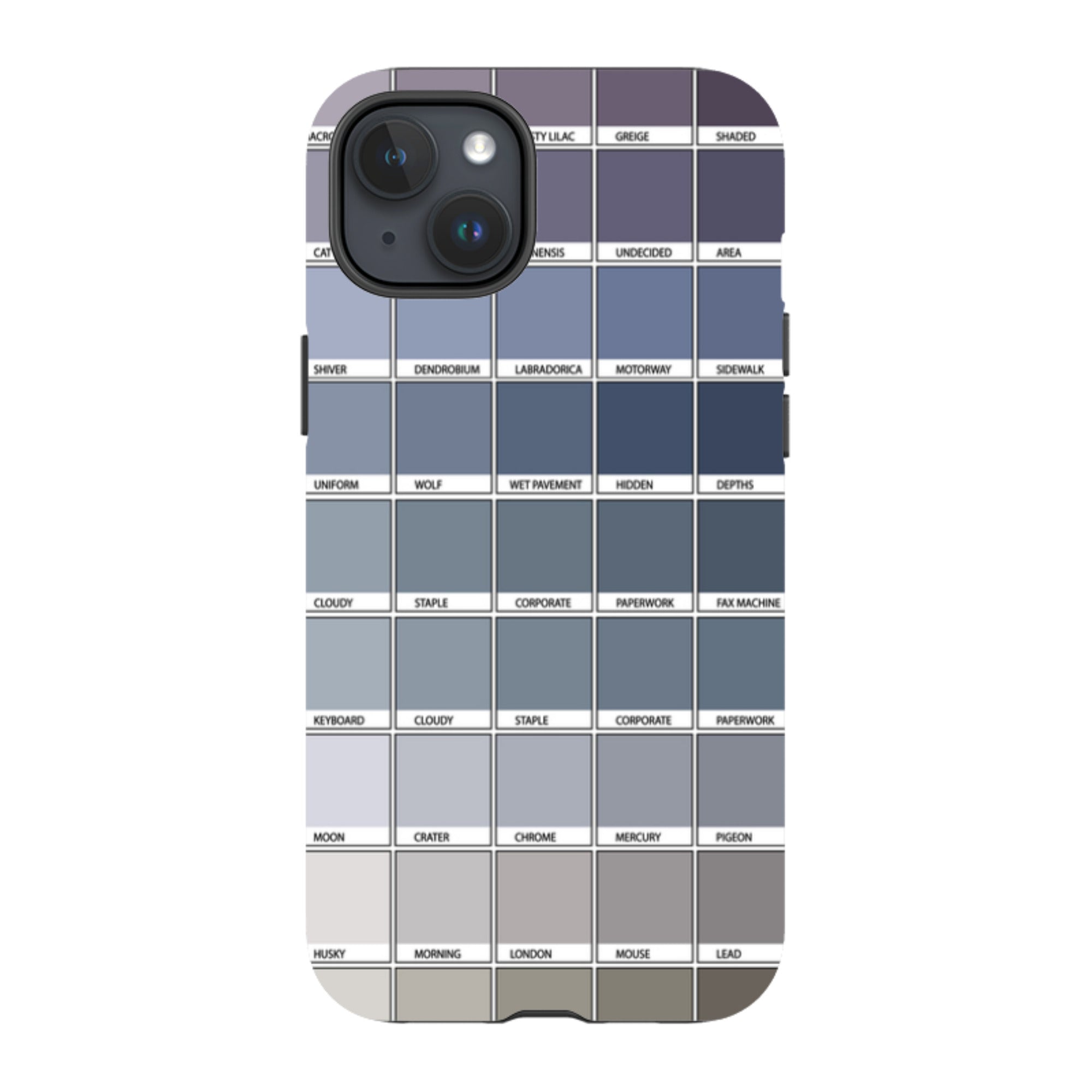 iPhone Tough Case - Grey Chromology By Kitty Joseph