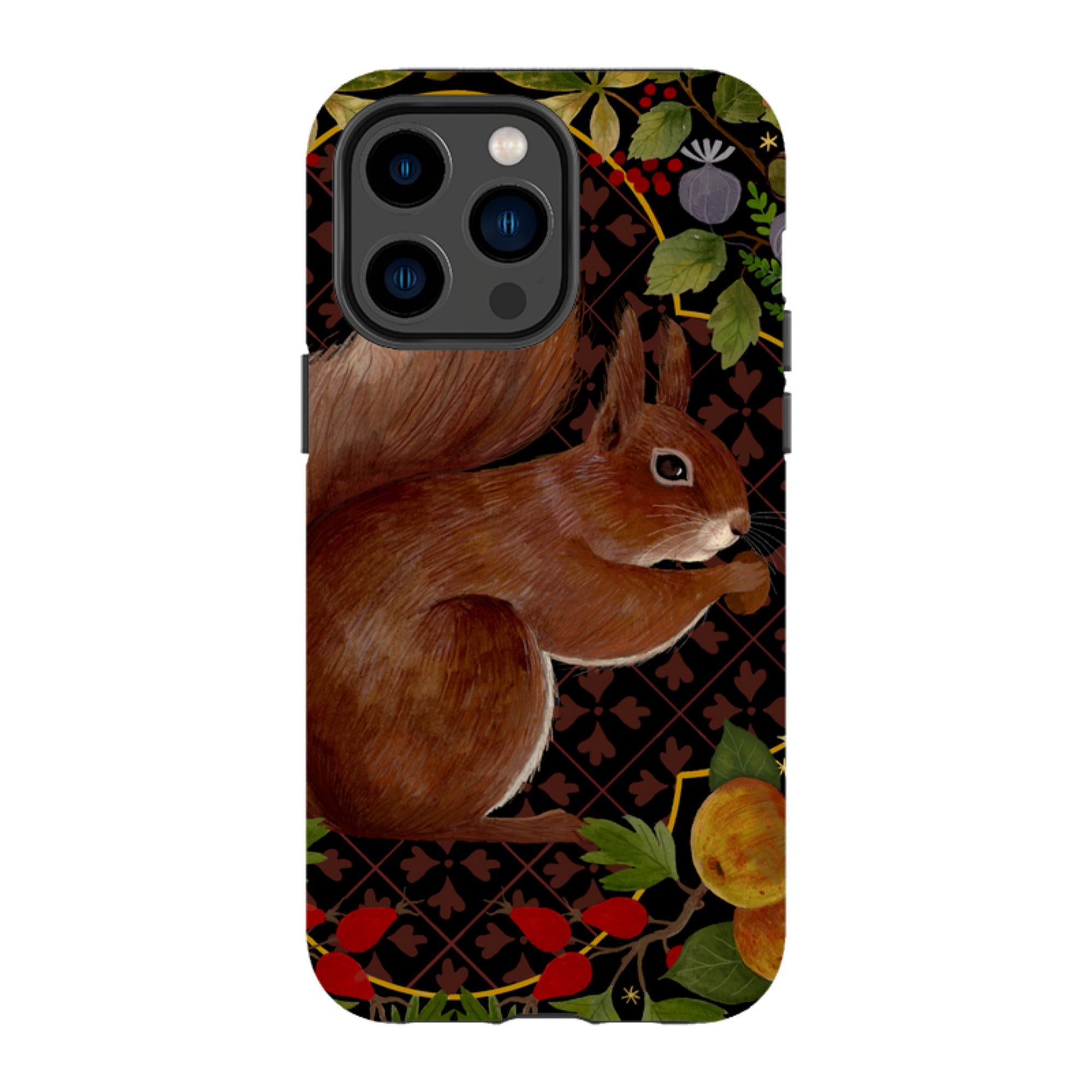 iPhone Tough Case - Squirrel Border By Bex Parkin