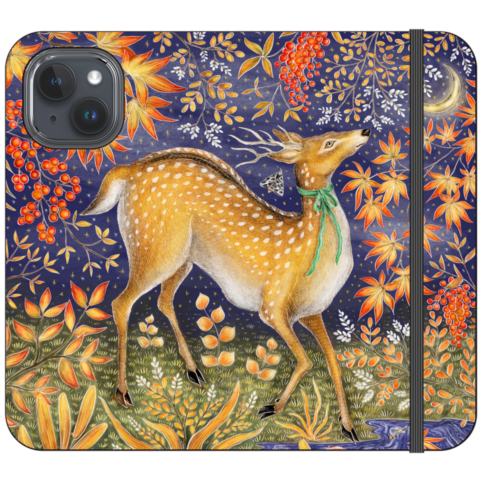 Autumn Deer Wallet Case By Catherine Rowe