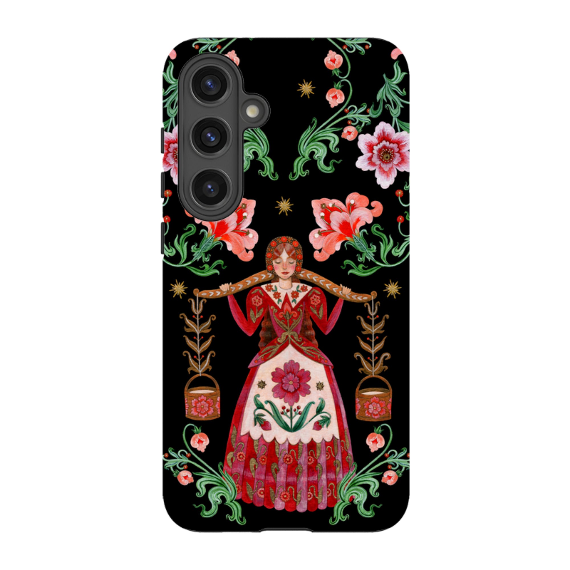 Samsung Tough  Case - Eight Maids A Milking By Maria Matos