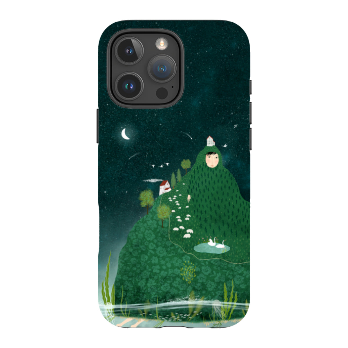 iPhone Tough Case - Hill lady By Katherine Quinn