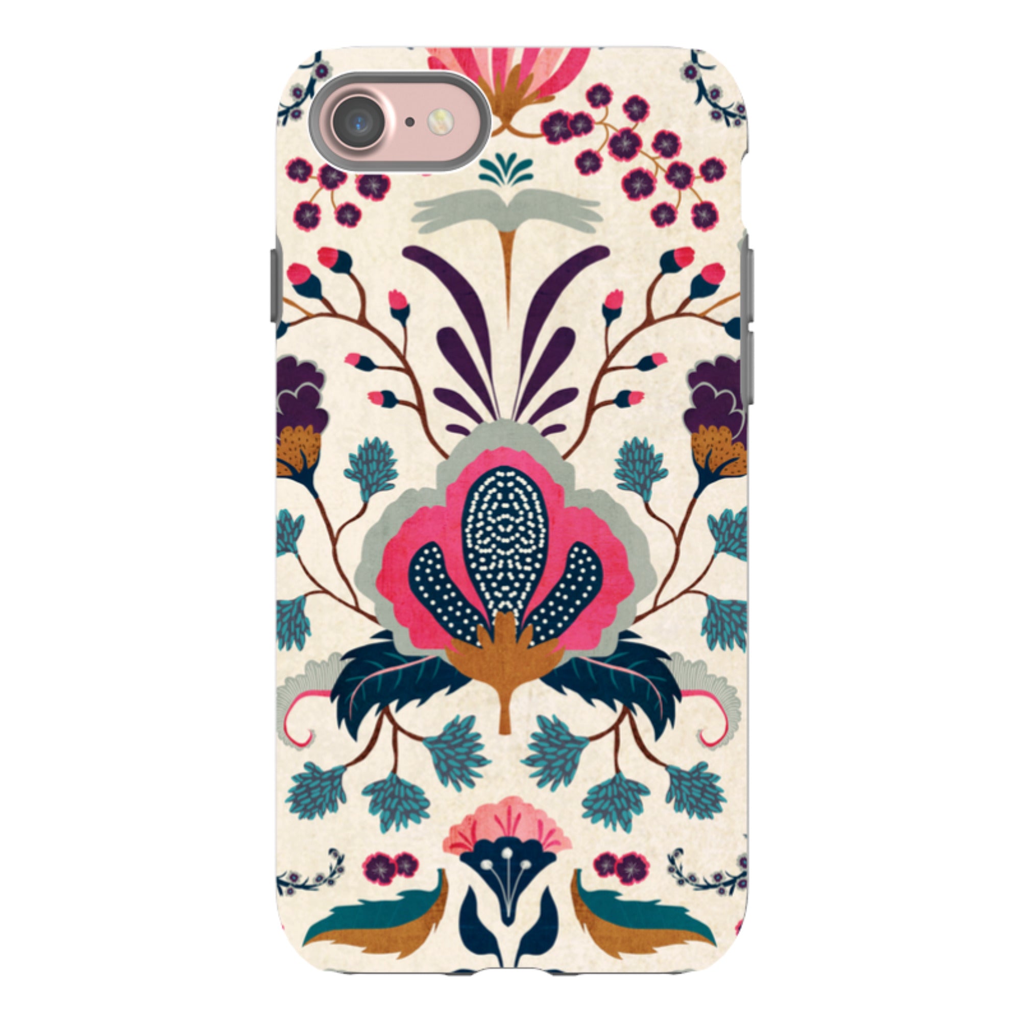 iPhone Tough Case - Folk Floral By Katherine Quinn