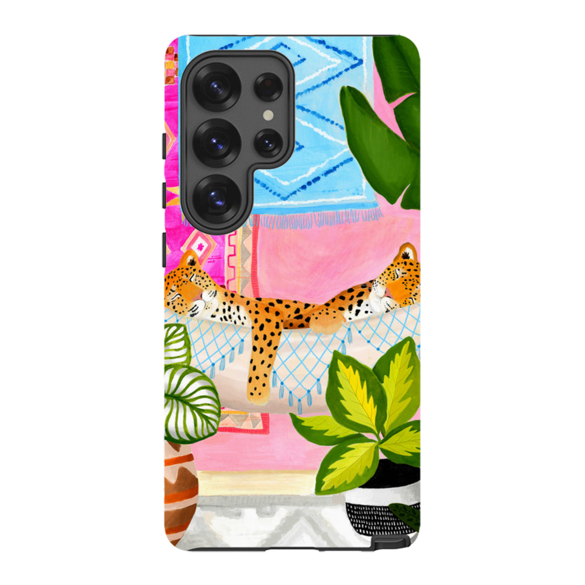Samsung Tough Case - Leopards In Hammock By Bex Parkin