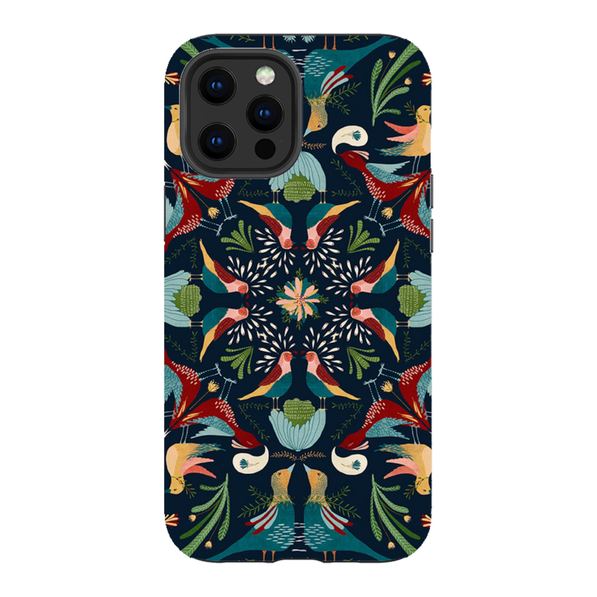 iPhone Tough Case - Navy Hanky By Katherine Quinn