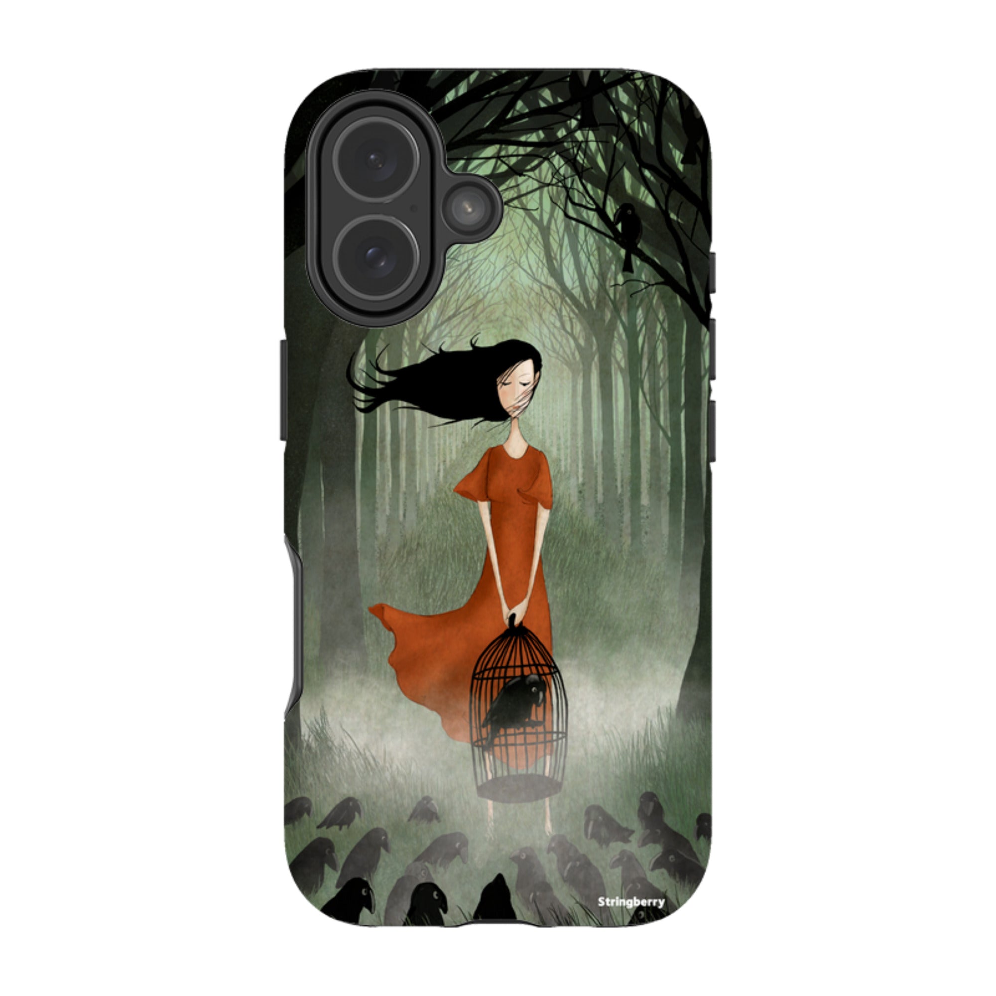 iPhone Tough Case - The Raven Girl By Maja Lindberg