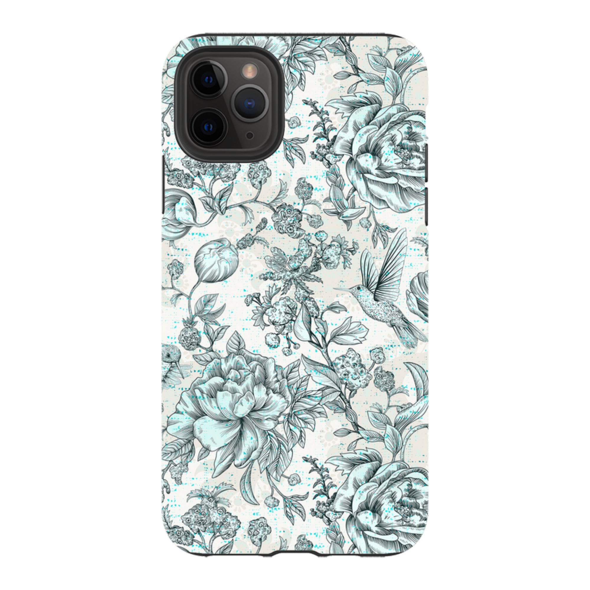 iPhone Tough Case - Blue Peonies
