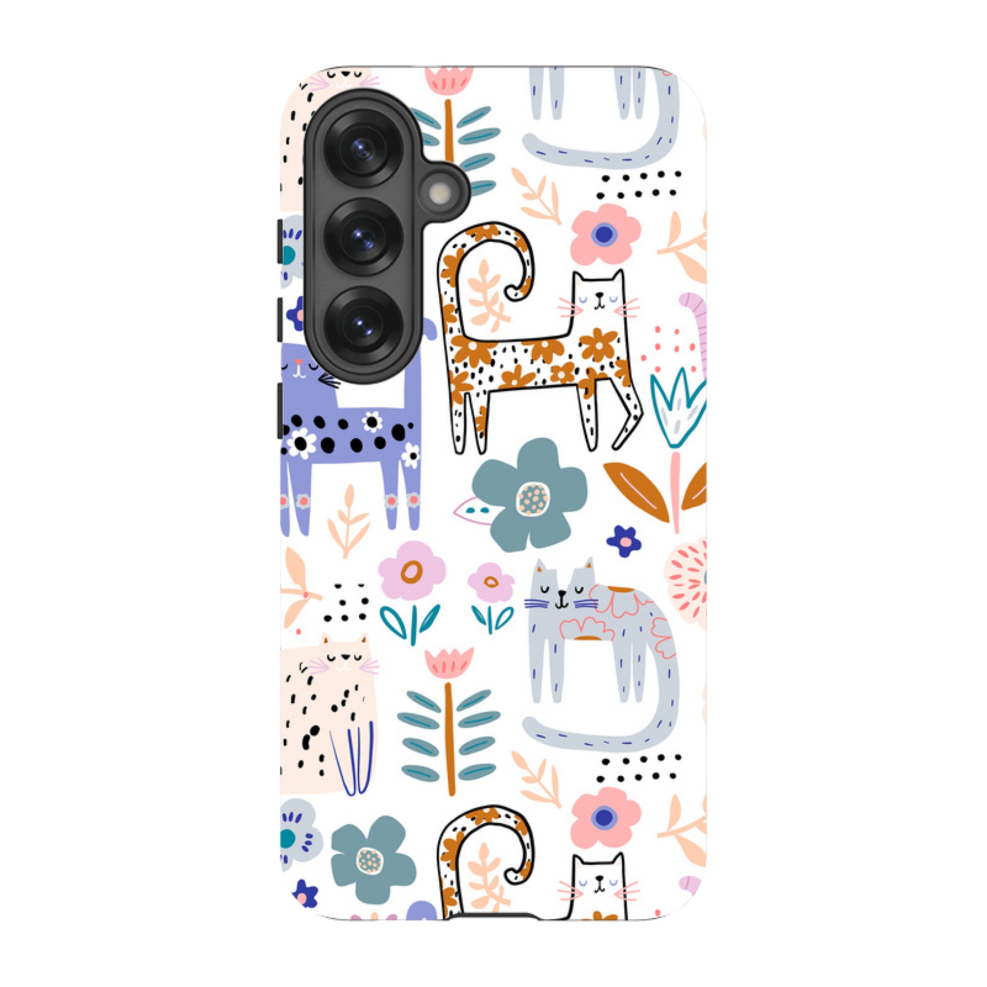 Samsung Tough Case - Floral Cats