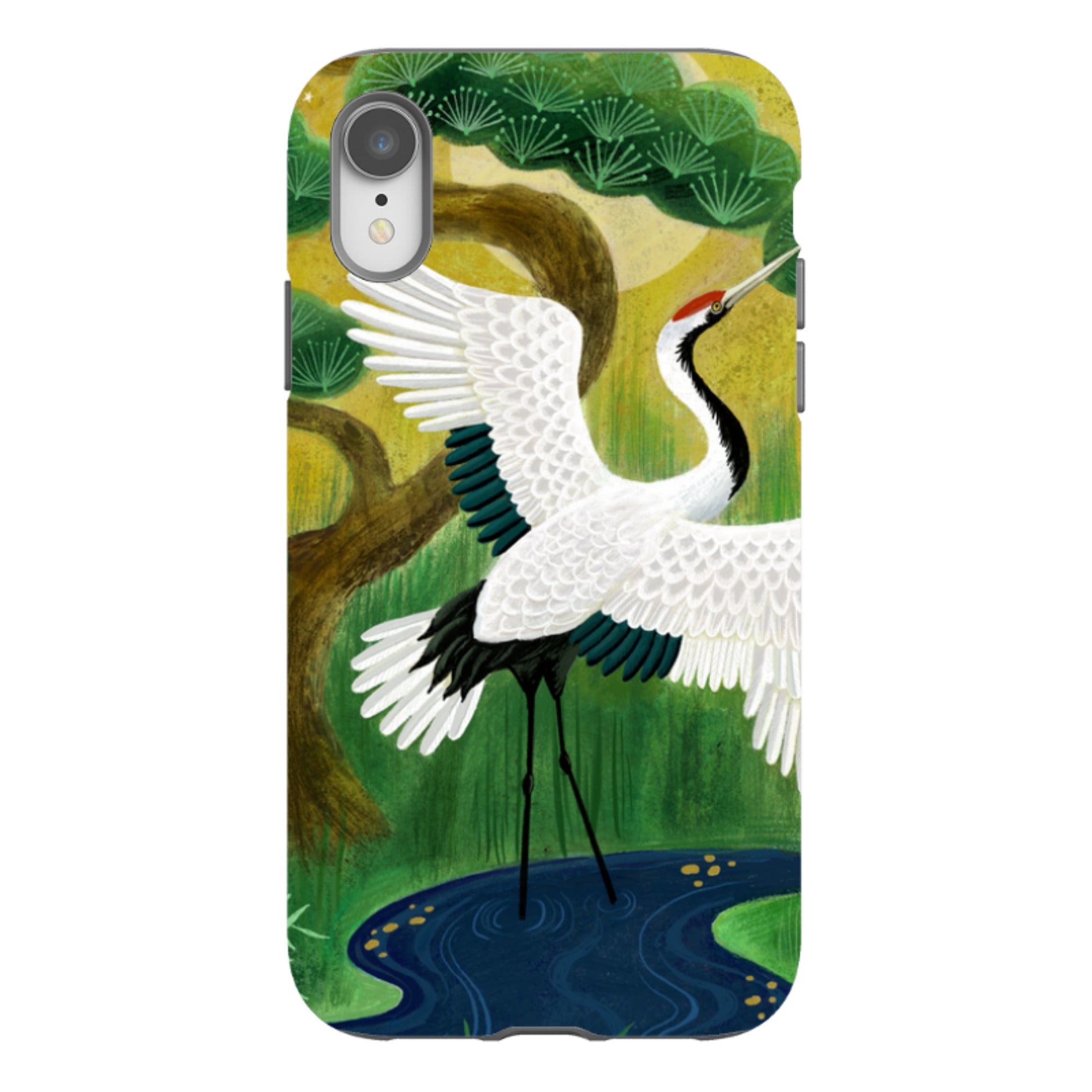 iPhone Tough Case - Crane By Bex Parkin