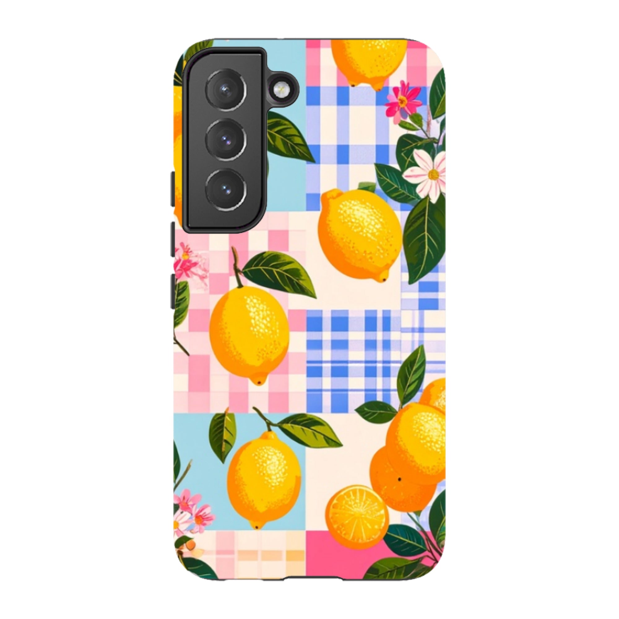 Samsung Tough Case - Lemons and Checks