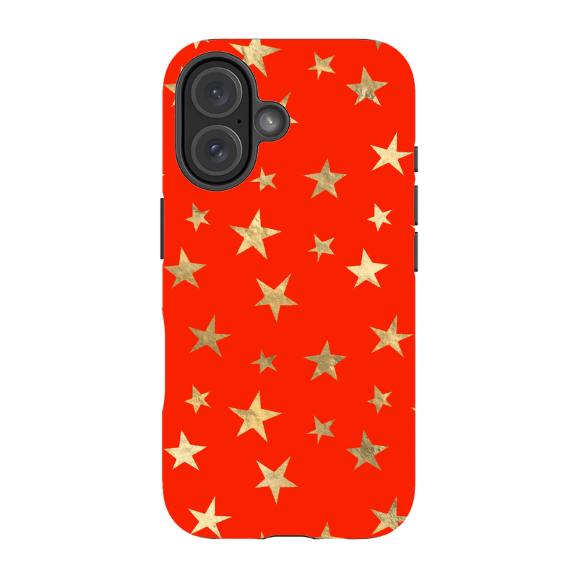 iPhone MagSafe Tough Case - Red and Gold Stars