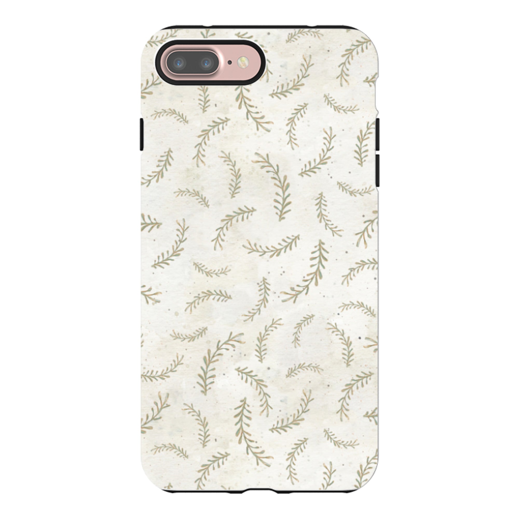 iPhone Tough Case - Feathers Grey By Katherine Quinn