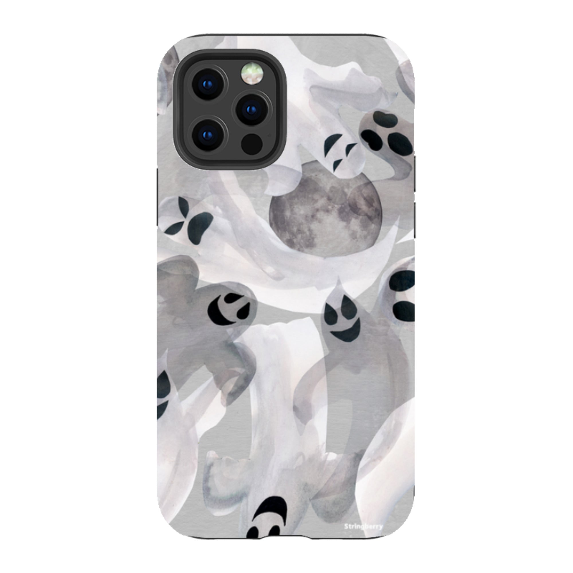 iPhone Tough Case - Ghosts and Moons By Tracey English