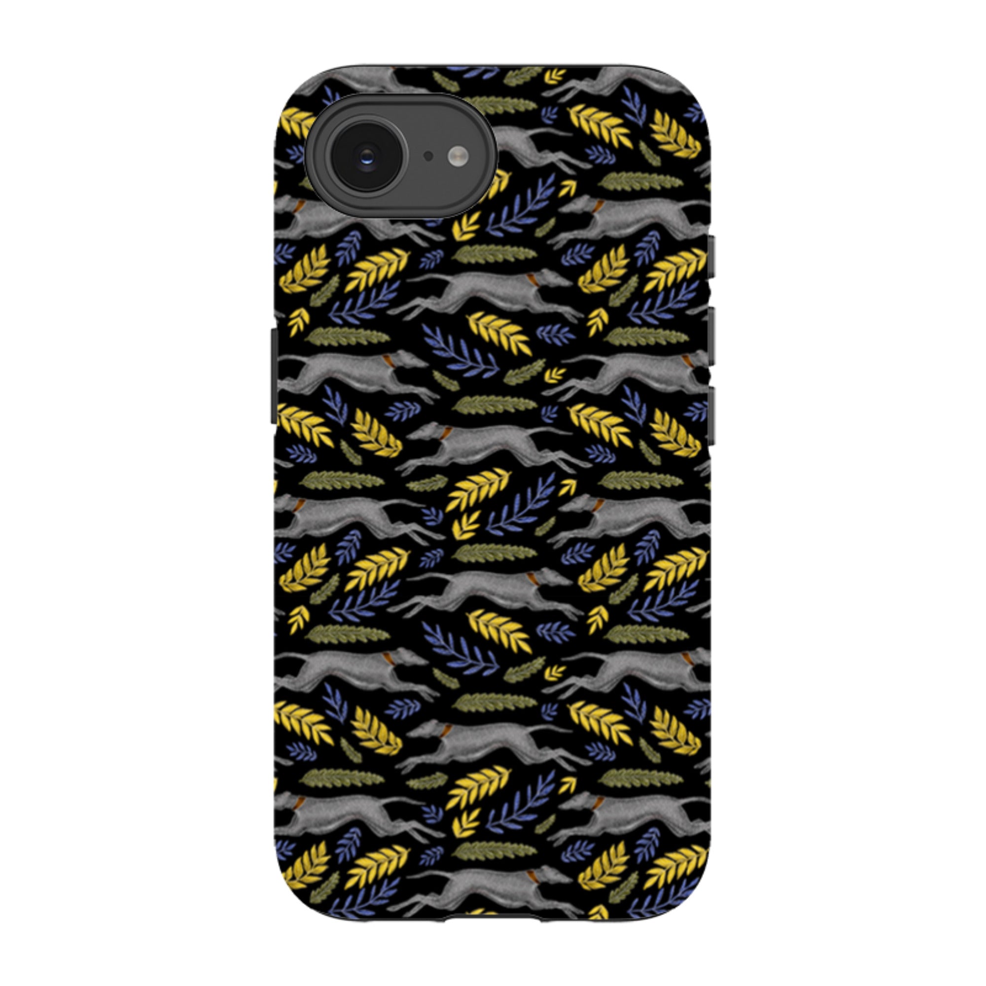 iPhone Tough Case - Greyhound Pattern By Catherine Rowe