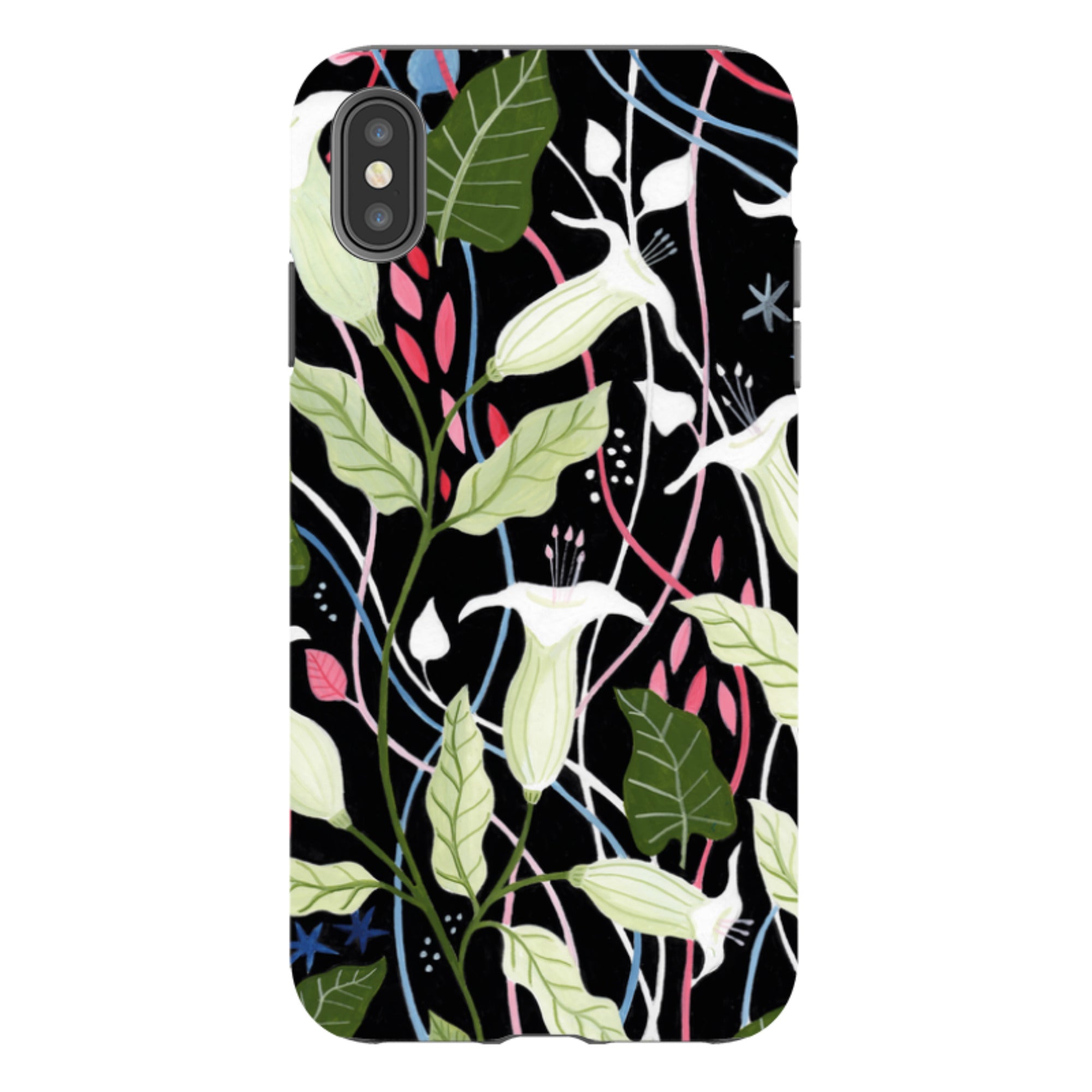 iPhone Tough Case - Trumpet Flowers By Bex Parkin